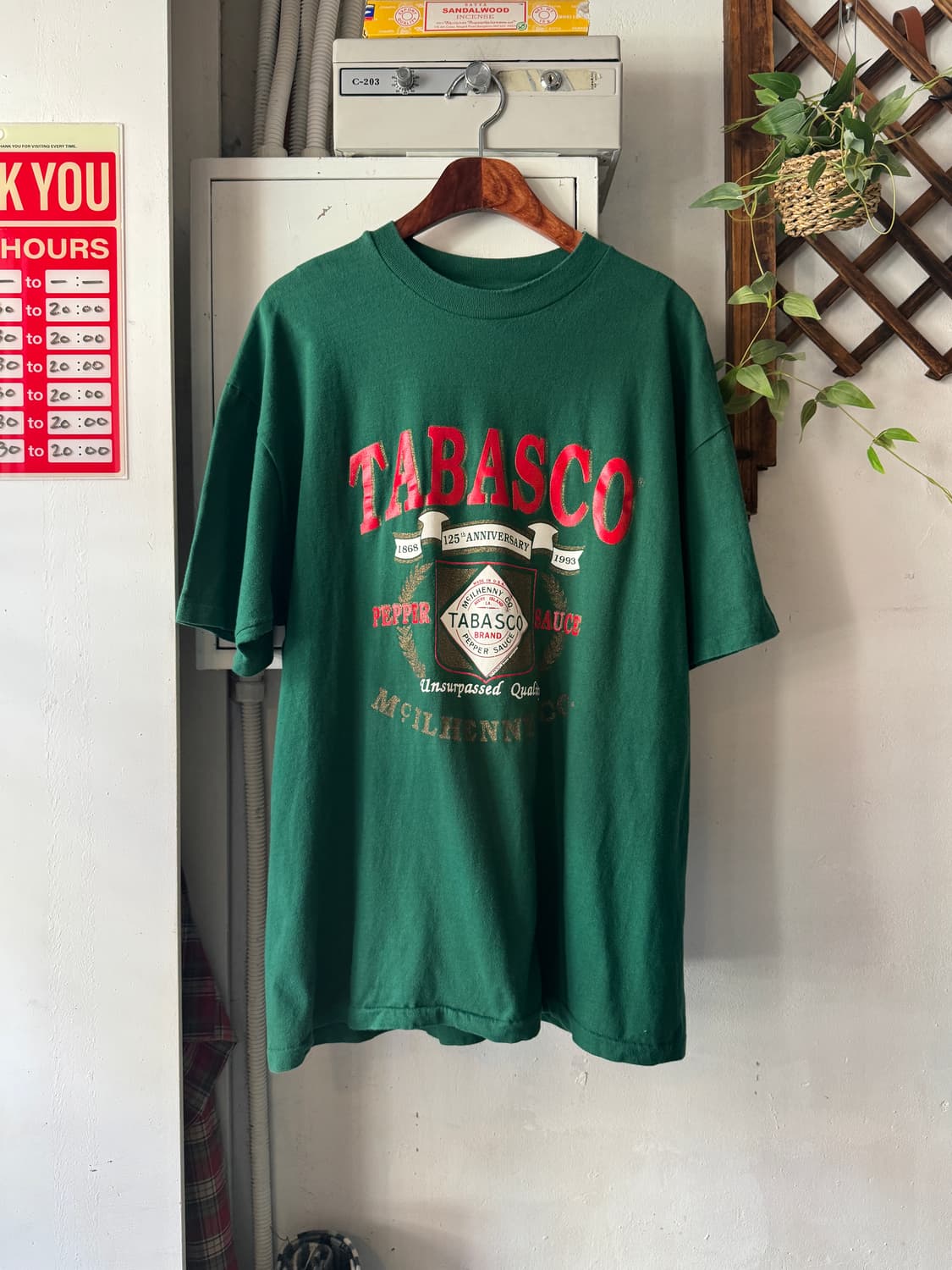 [XL]90's Hanes Made in USA 타바스코 티셔츠 상품이미지2