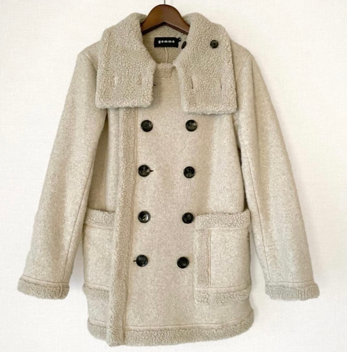 gomme 고무 베이지 코트 상품이미지2