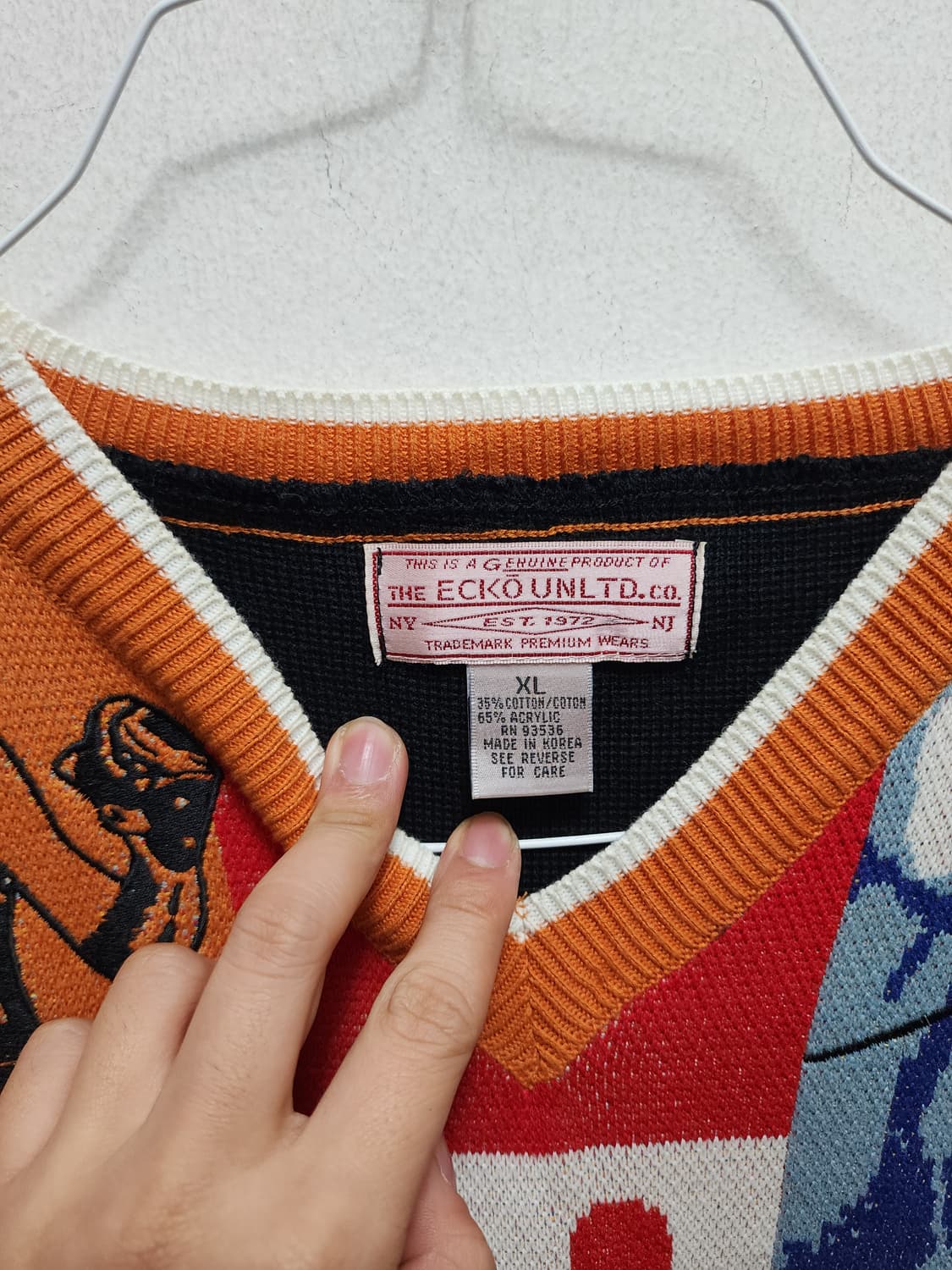 ECKO 에코 언리미티드 무하마드알리 니트 조끼 XL 상품이미지6