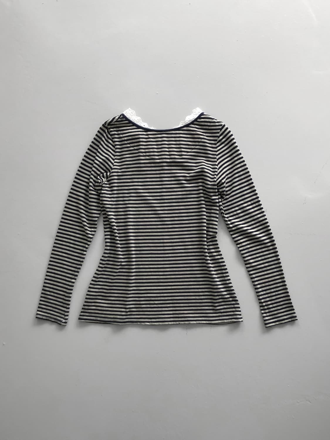 stripe lace sleeve 상품이미지2