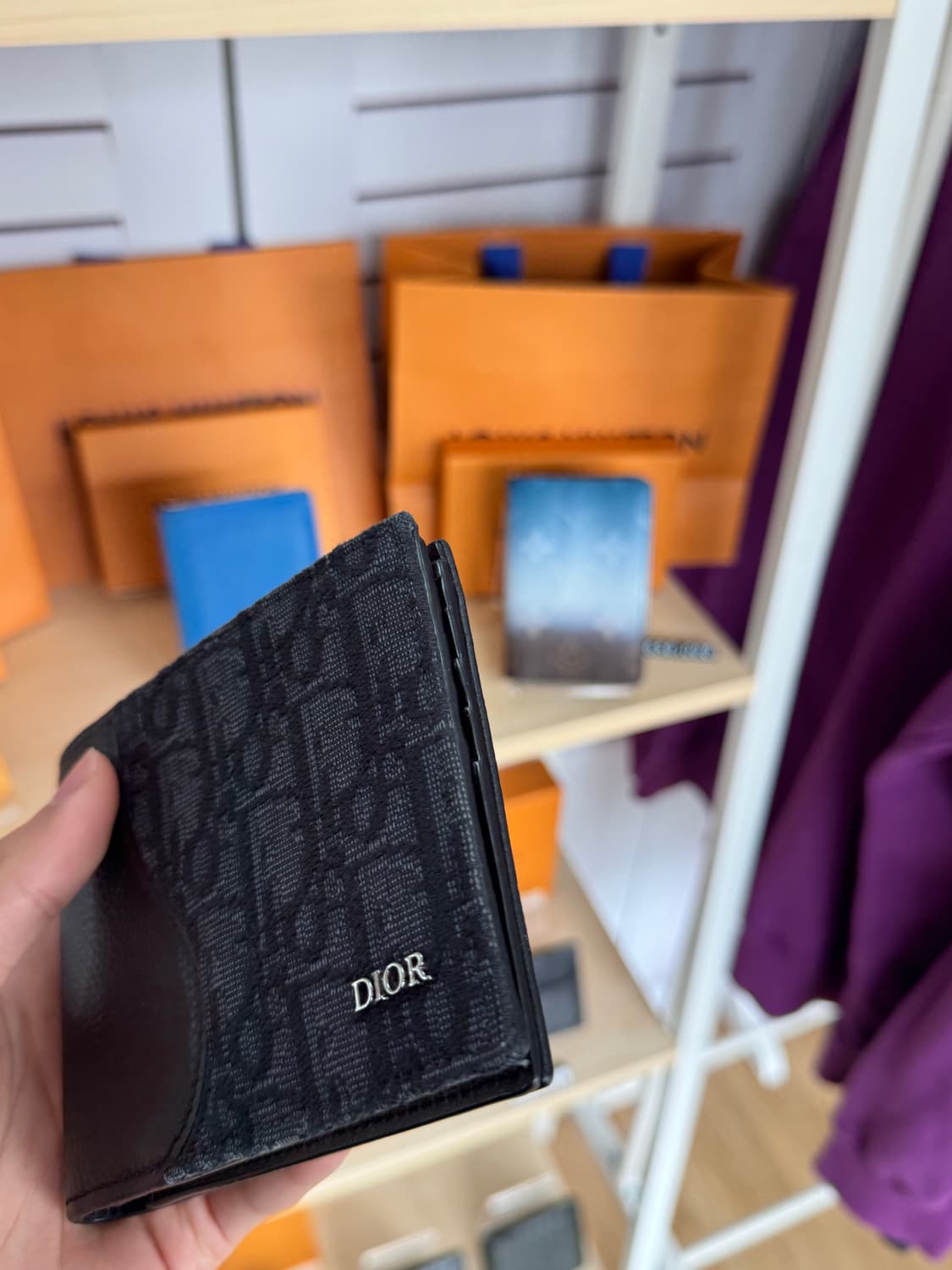 디올 오블리크 자카드 반지갑 신형 상품이미지4