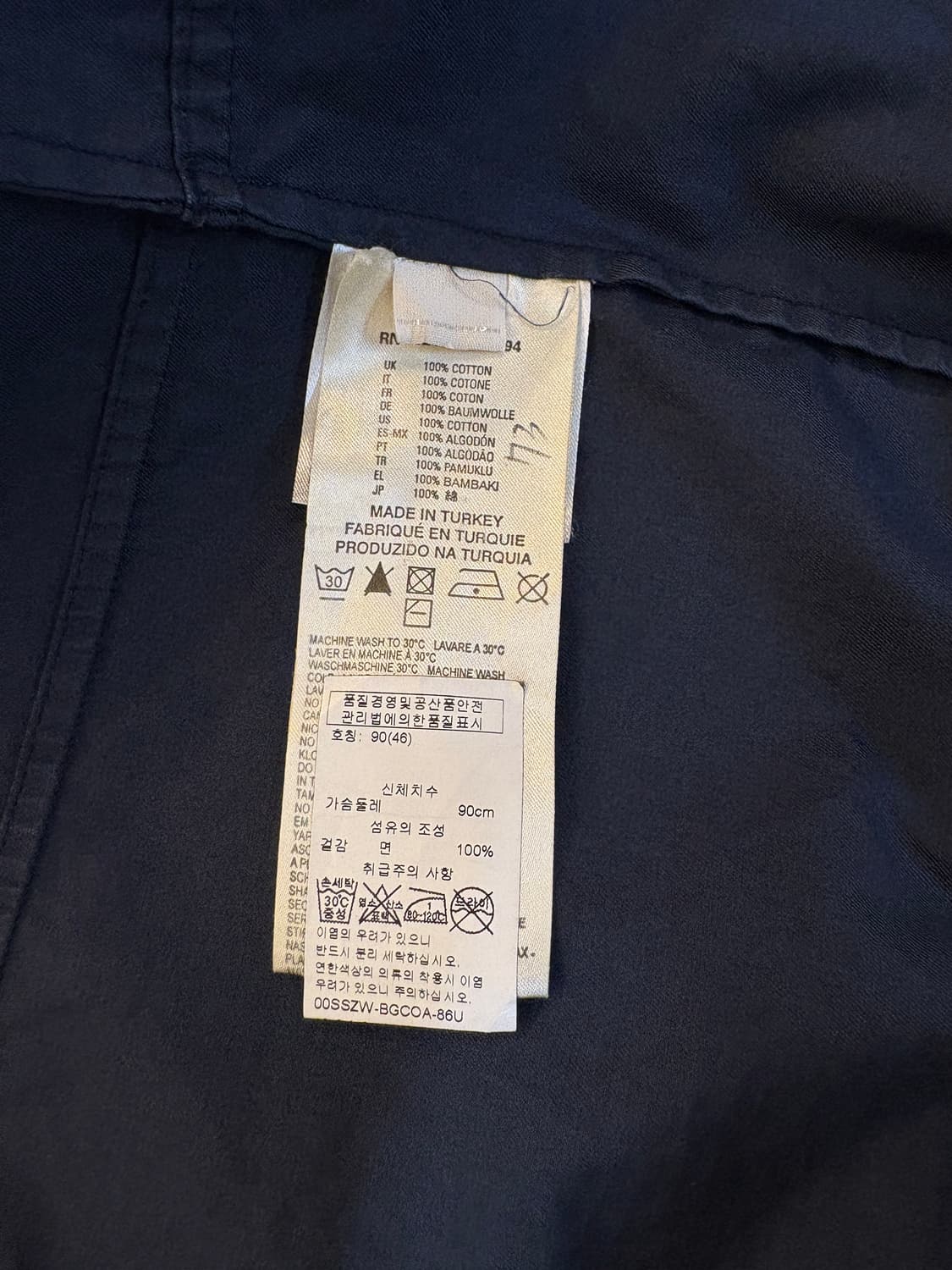 디젤 블랙 골드 후디드 필드 자켓 상품이미지6