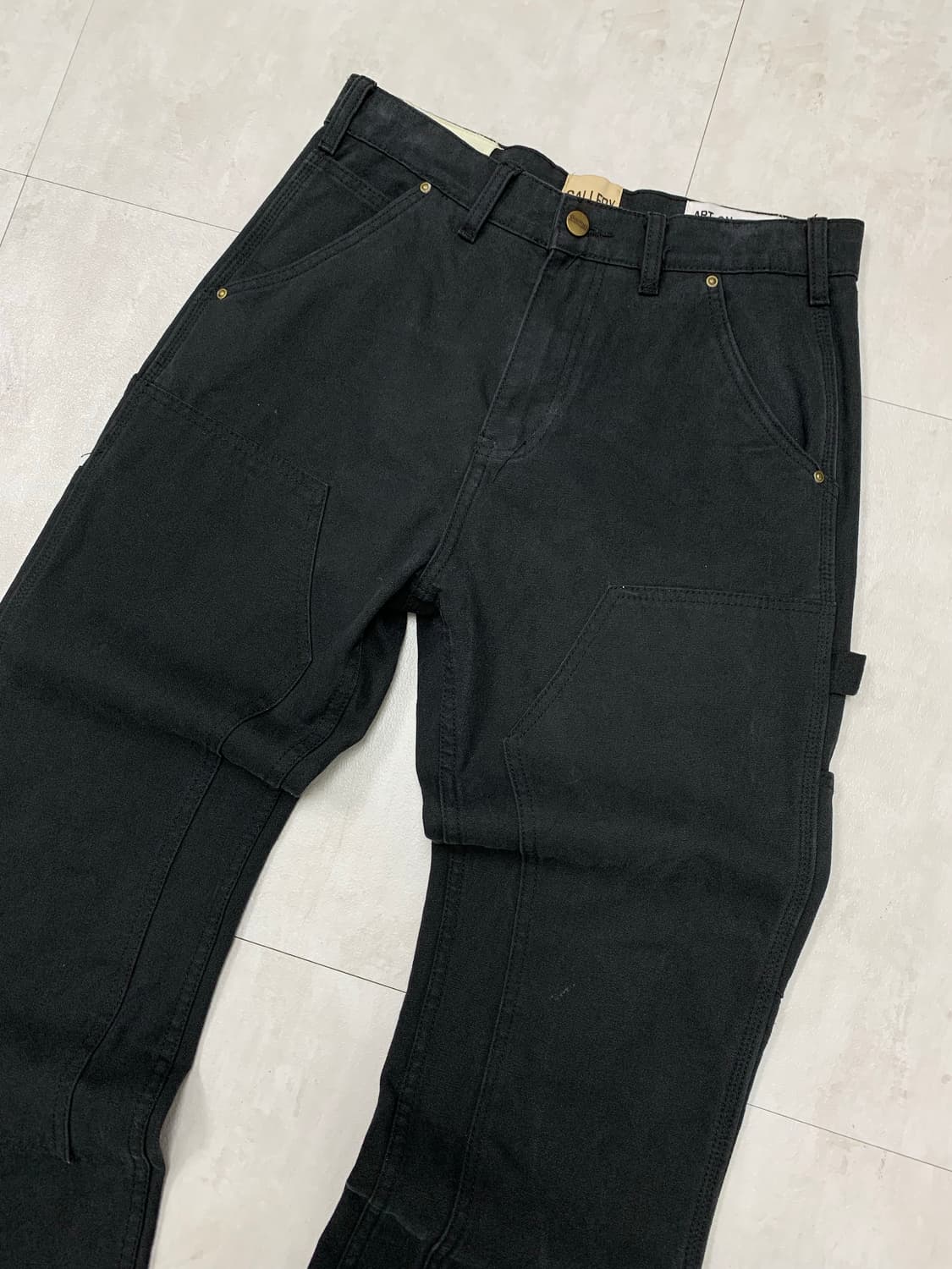 Gallery dept 블랙 더블니 데님 팬츠 #163 상품이미지2