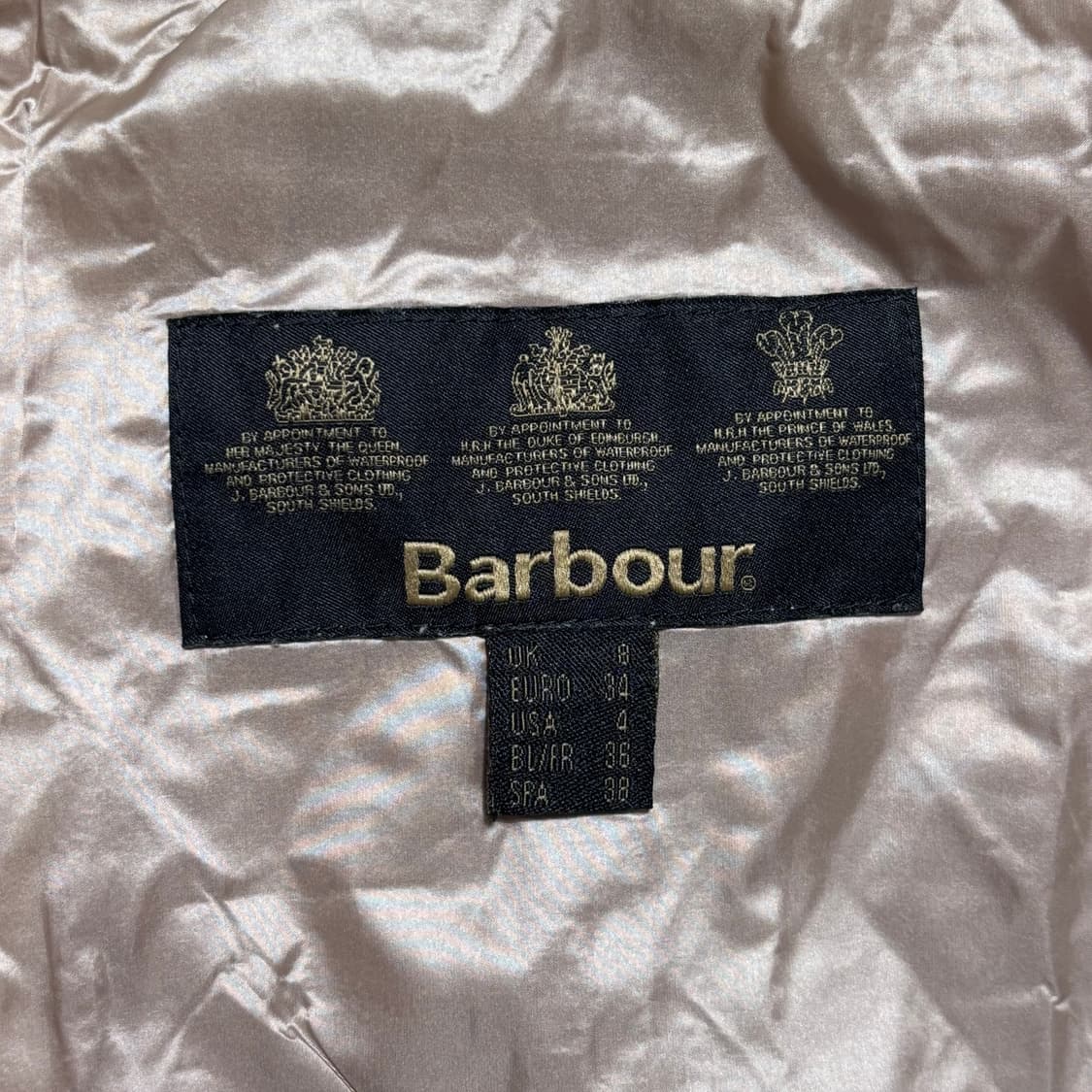 34 바버 여성용 핑크 퀄팅 자켓 상품이미지4