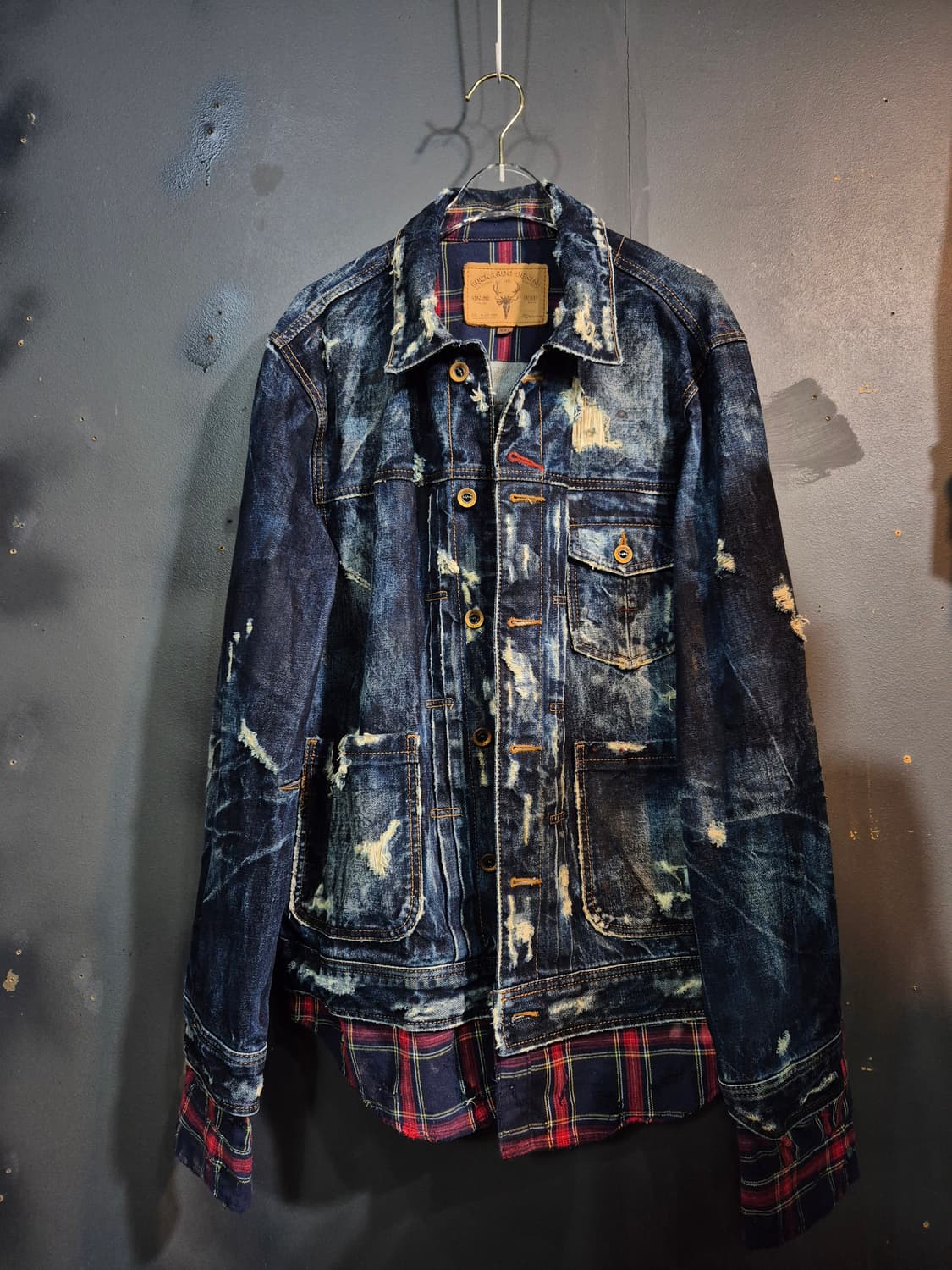 버커루 빈티지 데님 자켓 XXL 상품이미지1