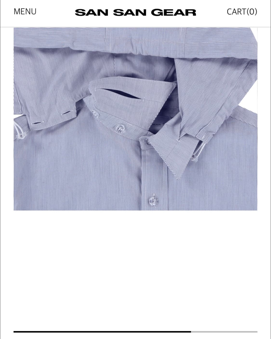 STRIPE HOOD SHIRTS [BLUE] 상품이미지5