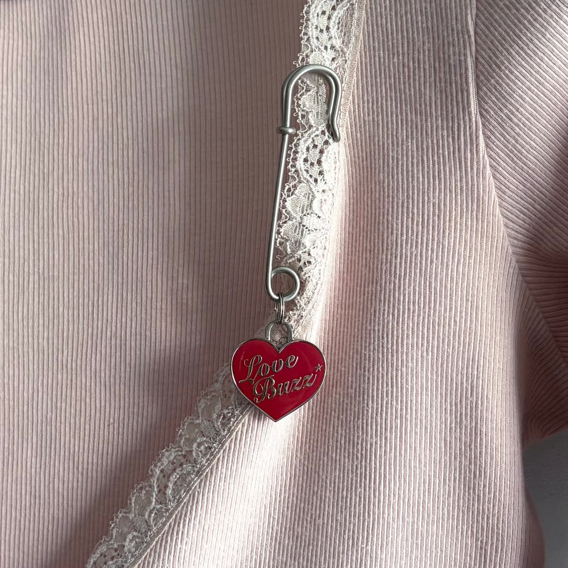 Hysteric 'Love Buzz' lace edge cardigan  상품이미지2