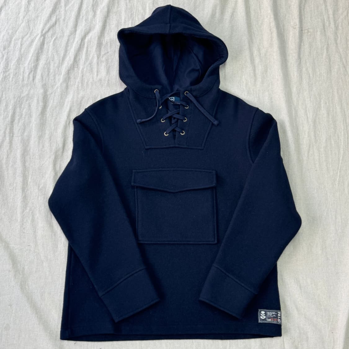 폴로랄프로렌 빈티지 마린 풀오버 울 후드 M 상품이미지1