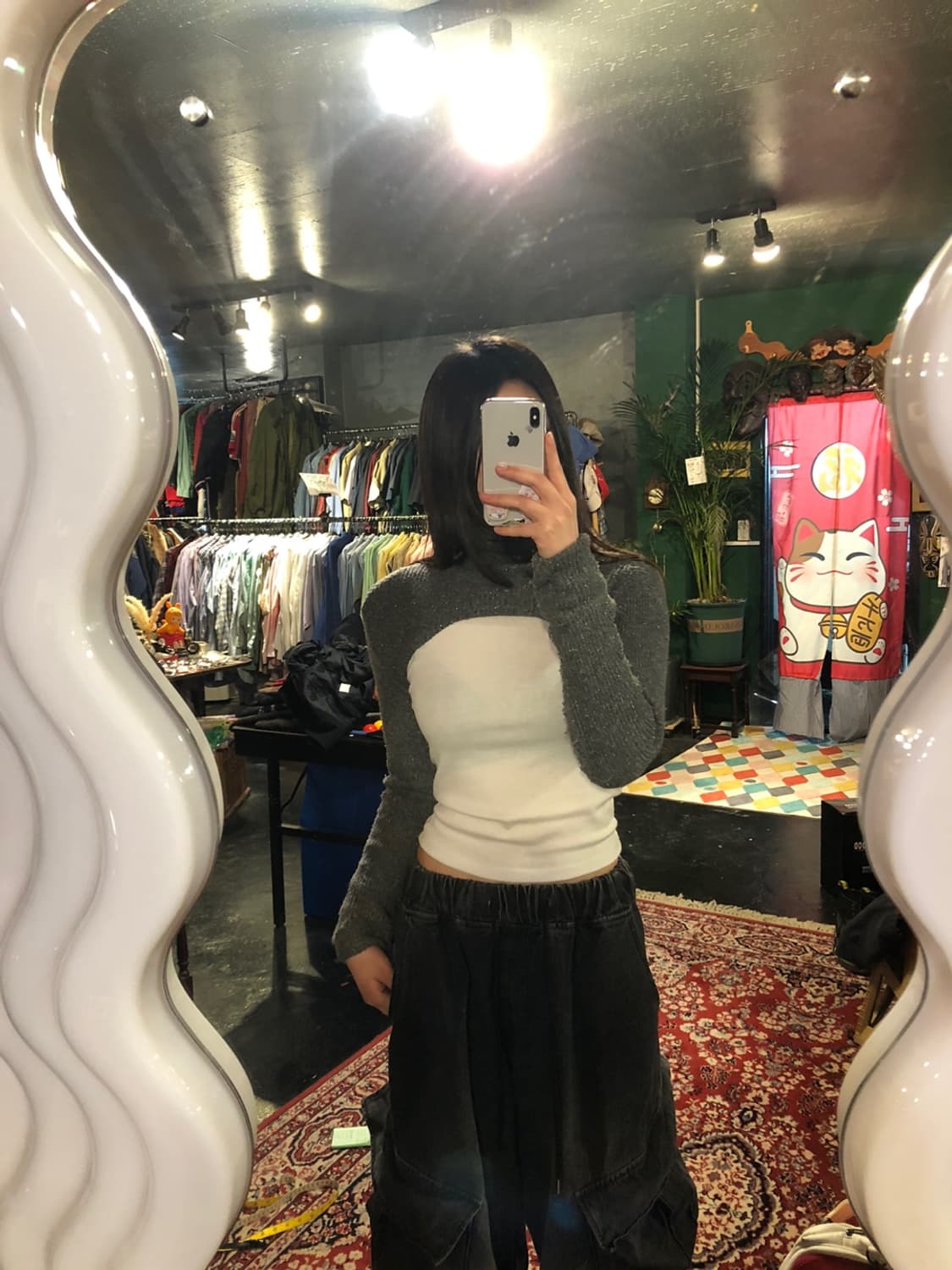 [중고] ZARA 펄 폴라 볼레로 니트 상품이미지3