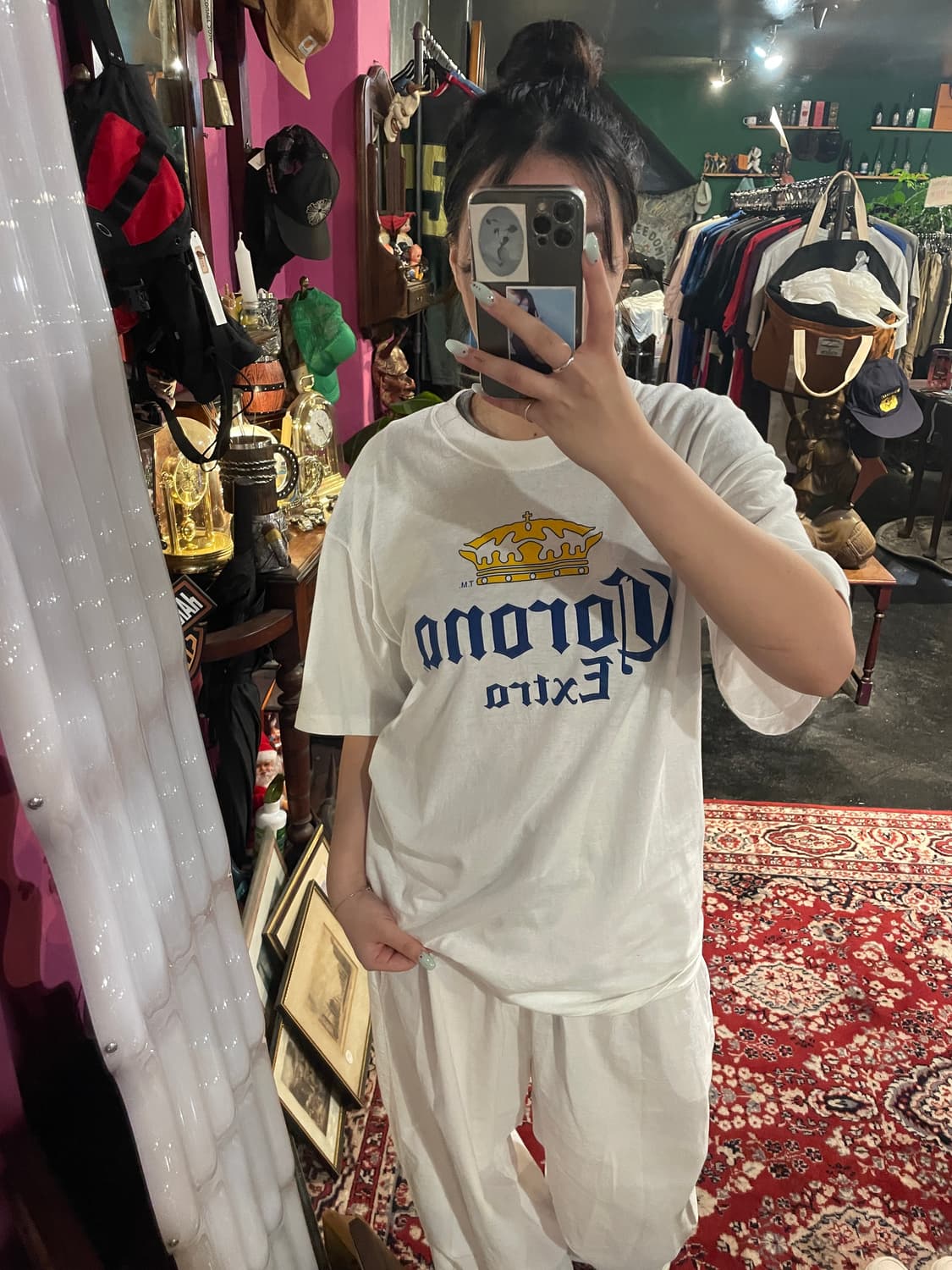 [중고] 길단 CORONA 로고 프린팅 티셔츠 L 상품이미지2