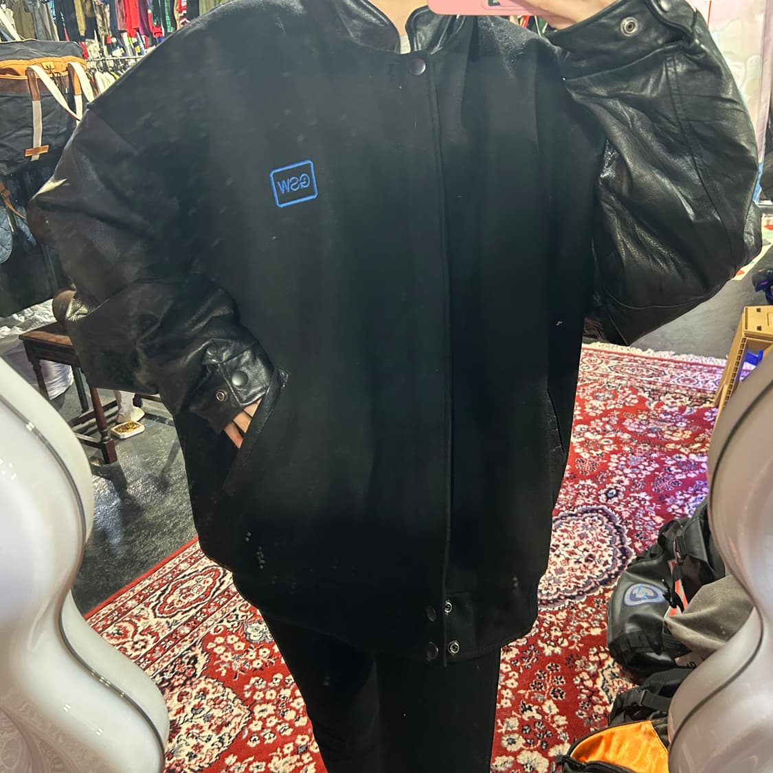 [중고] esw 블랙 XL 바시티 점퍼 상품이미지2