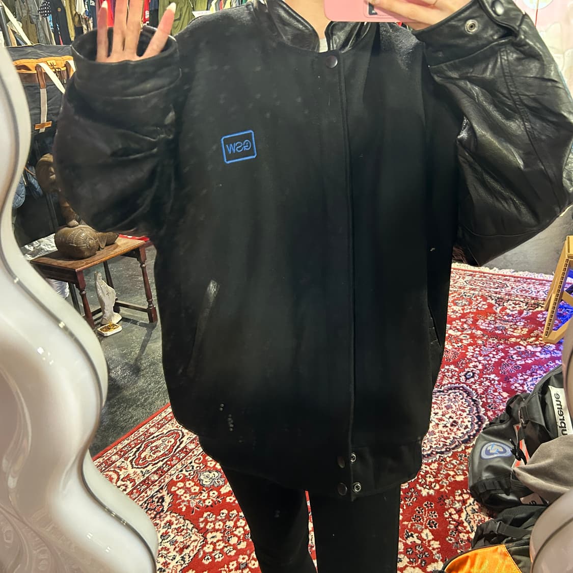 [중고] esw 블랙 XL 바시티 점퍼 상품이미지3
