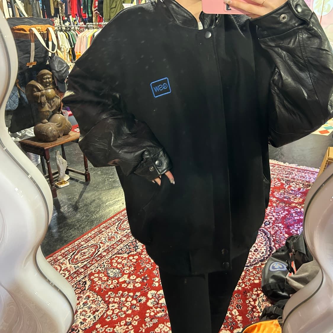 [중고] esw 블랙 XL 바시티 점퍼 상품이미지4