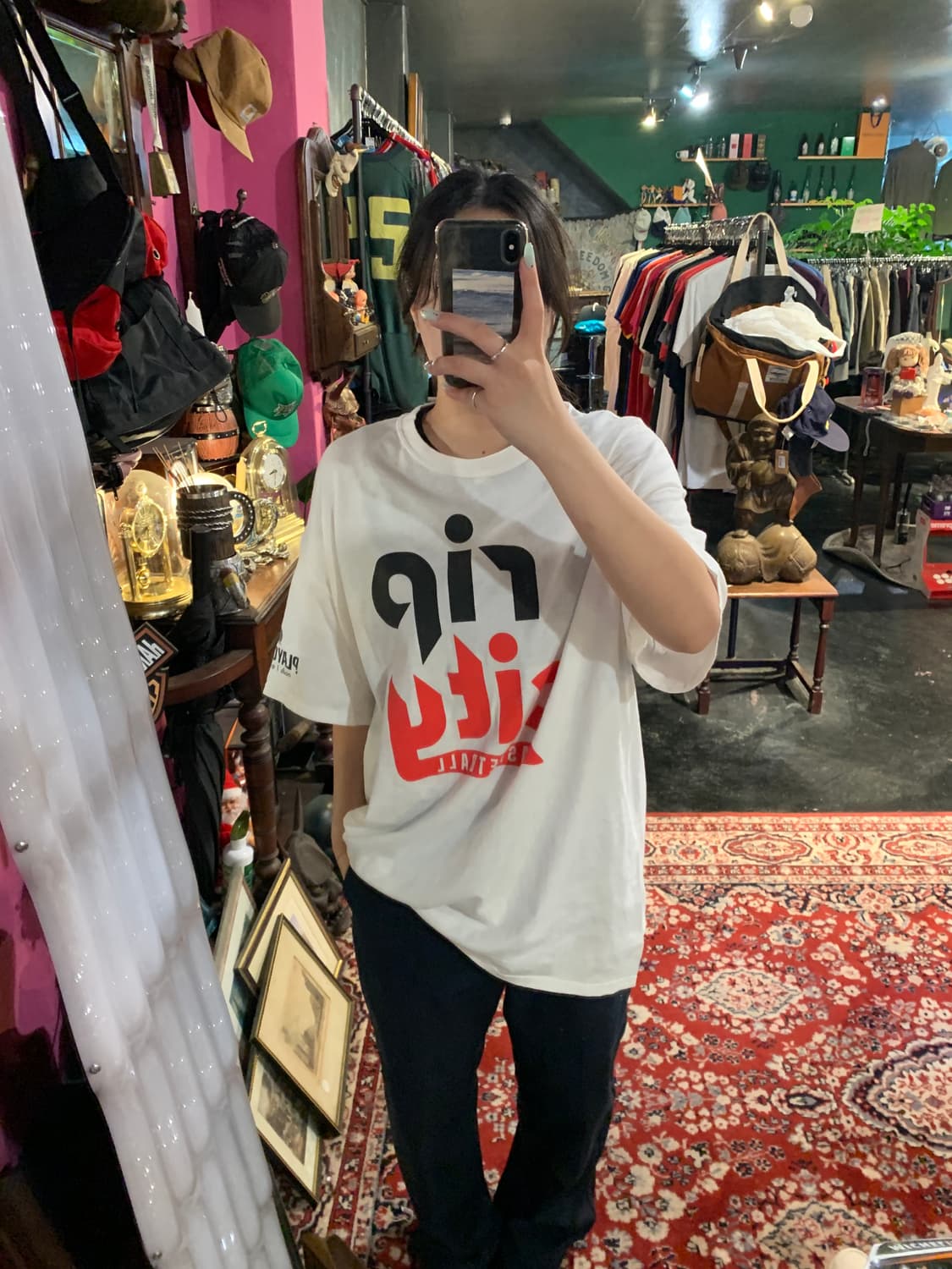 [중고] 길단 rip city BASKETBALL 프린팅 티셔츠 XL 상품이미지2