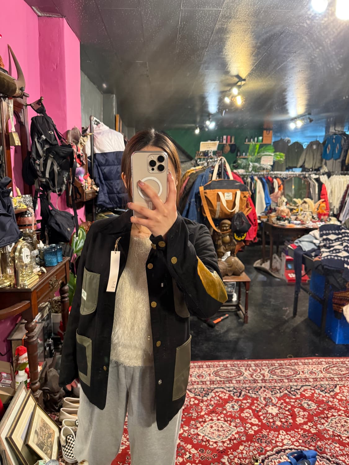 Lee 리 가죽 포켓 자켓 / S 상품이미지4