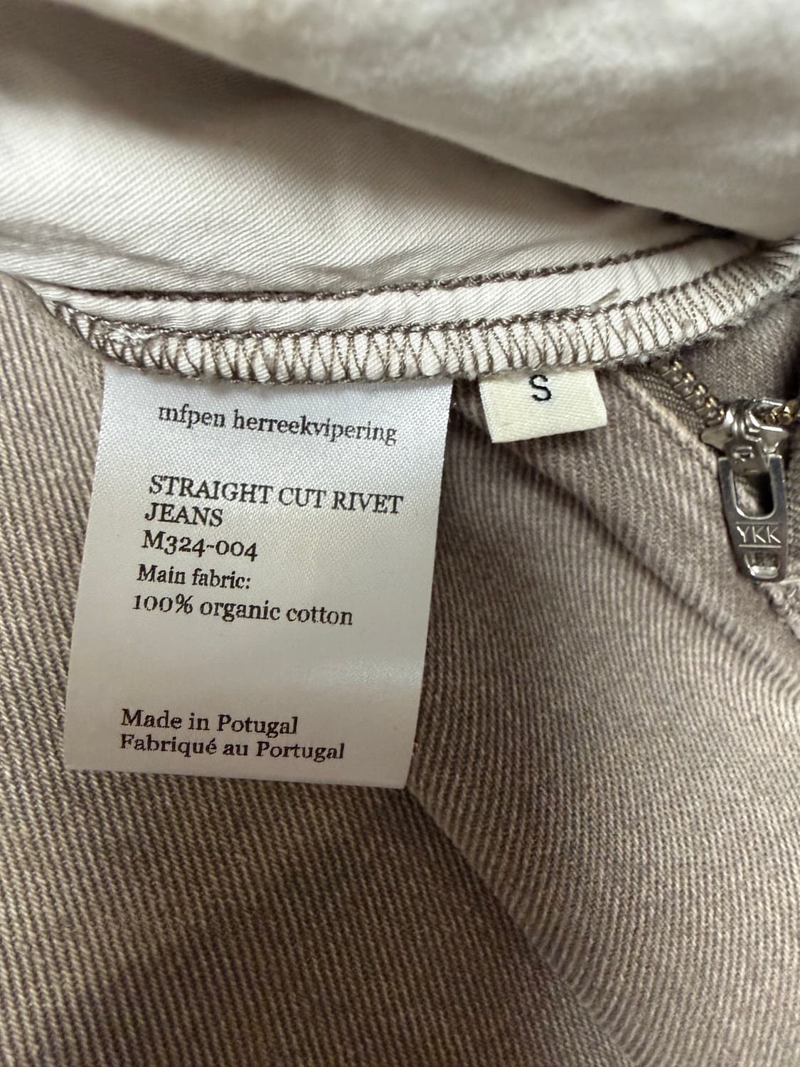 mfpen 24fw straight cut rivet jeans 상품이미지5