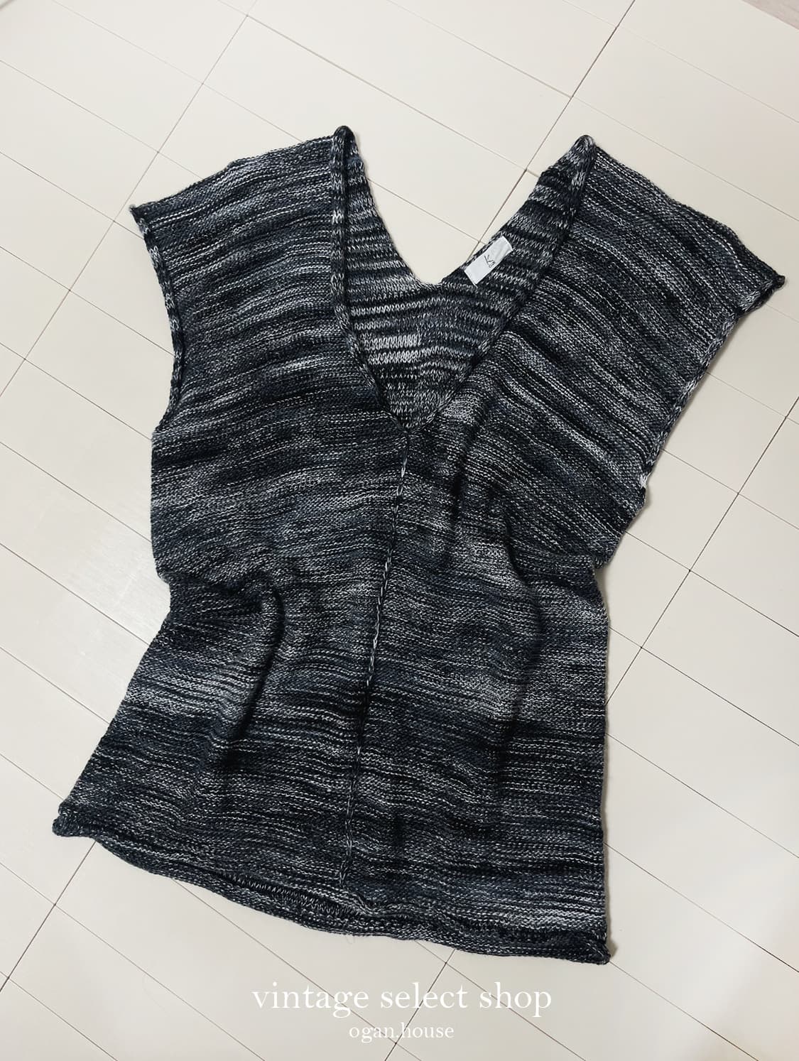 vintage wool v-neck vest top 상품이미지1