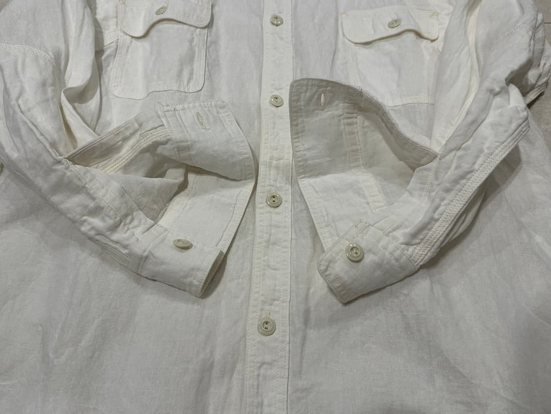 [XXL] 페로우즈 770ws 샴브레이 셔츠 화이트 상품이미지4