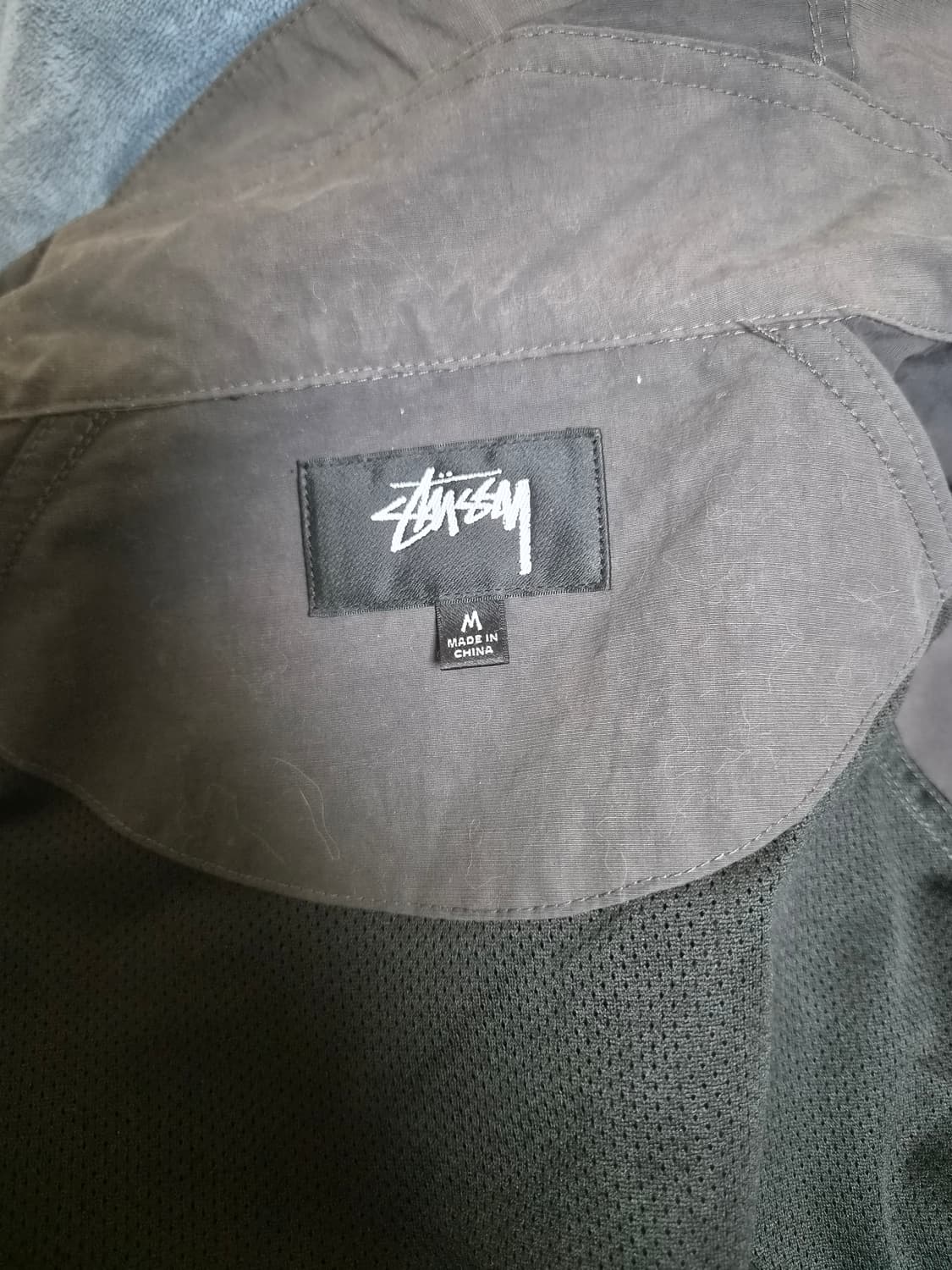 스투시 웨이브 다이 비치 쉘 자켓 블랙 [M] 상품이미지3