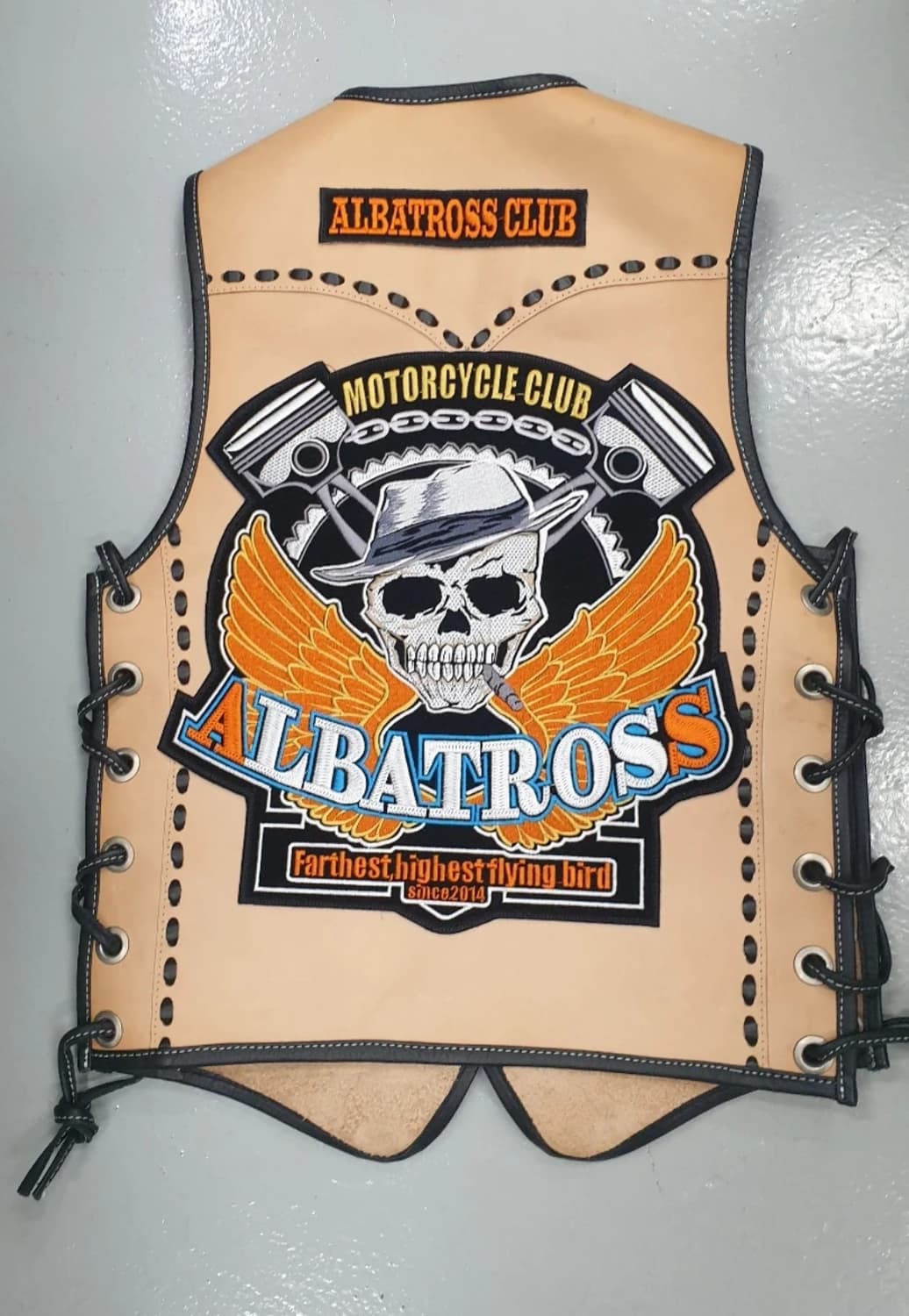 바이크가죽조끼 Albatross  상품이미지1