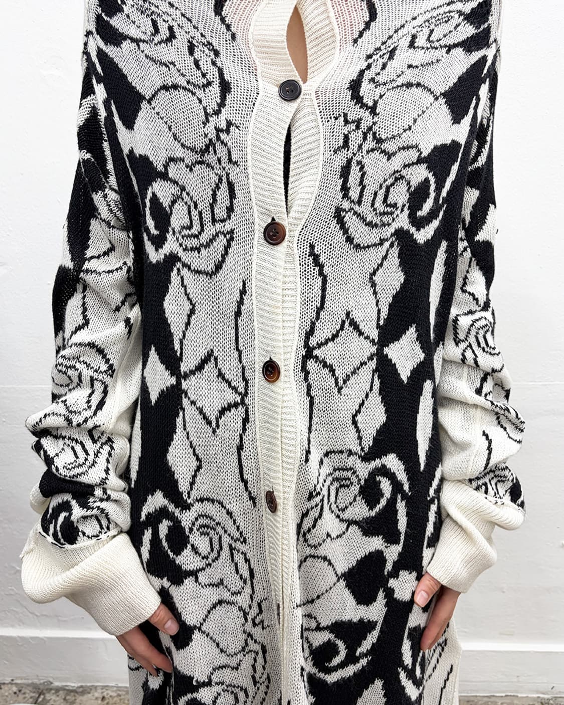 와이즈 오버사이즈 롱 가디건 상품이미지5