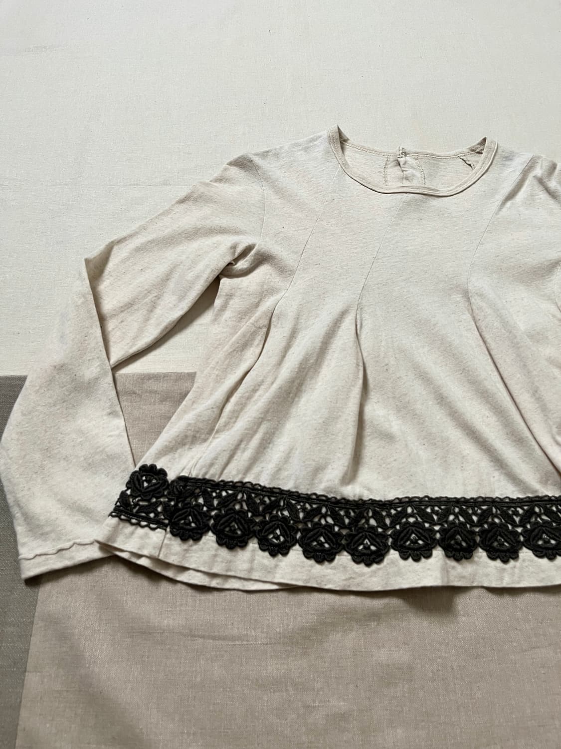 꼼데가르송 절개 롱슬리브 티셔츠 레이스 comme des garcons 상품이미지4