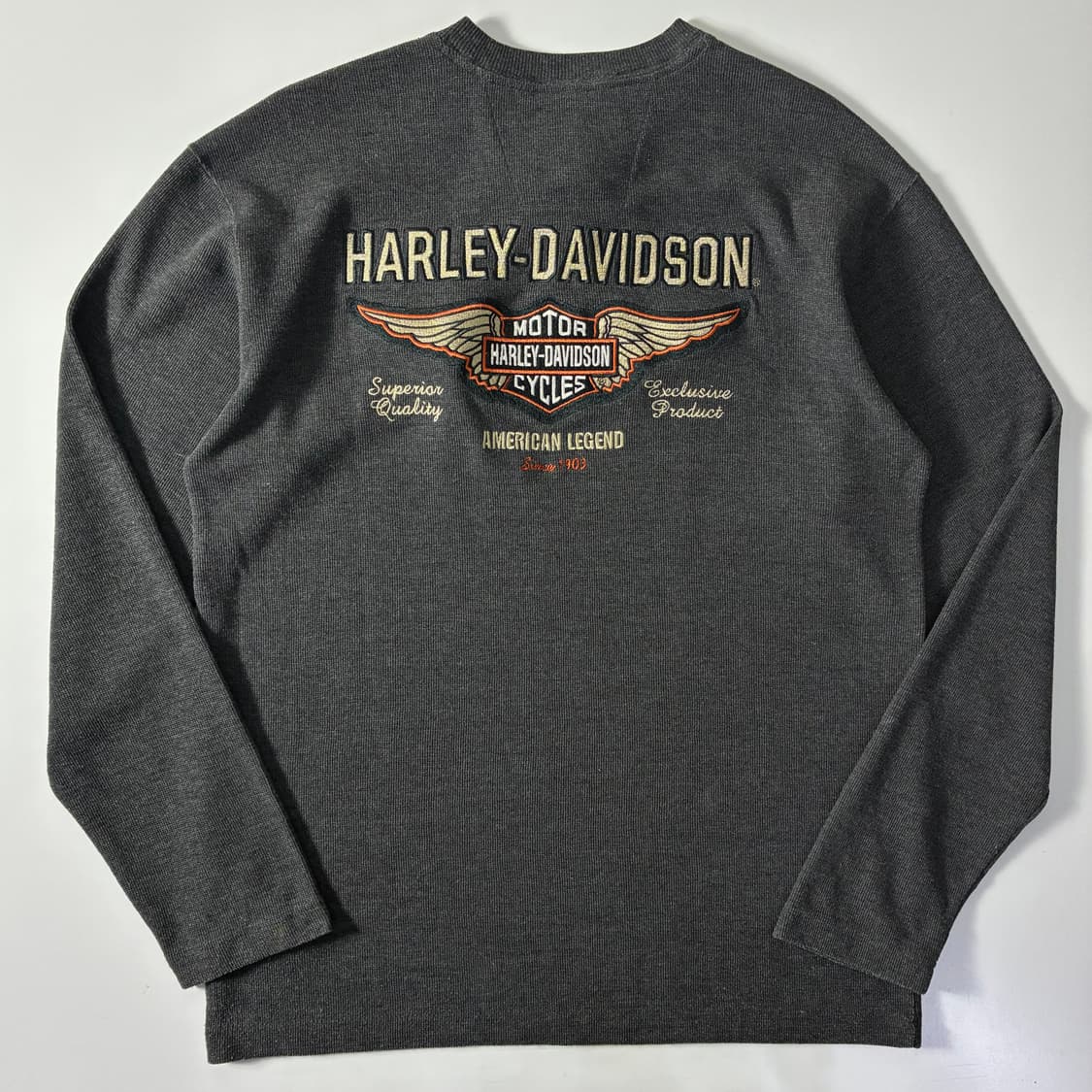 Harley-Davidson  할리 데이비슨 자수 00,s 헨리넥 니트  상품이미지4