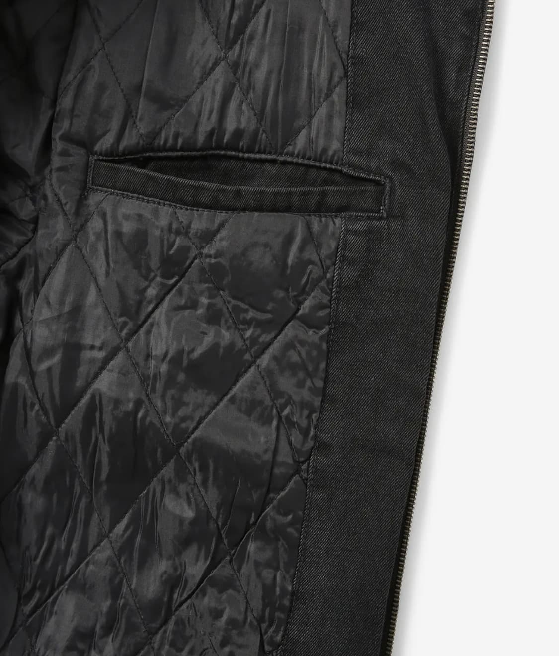 디스이스네버뎃 데님 바시티 자켓 블랙 상품이미지3