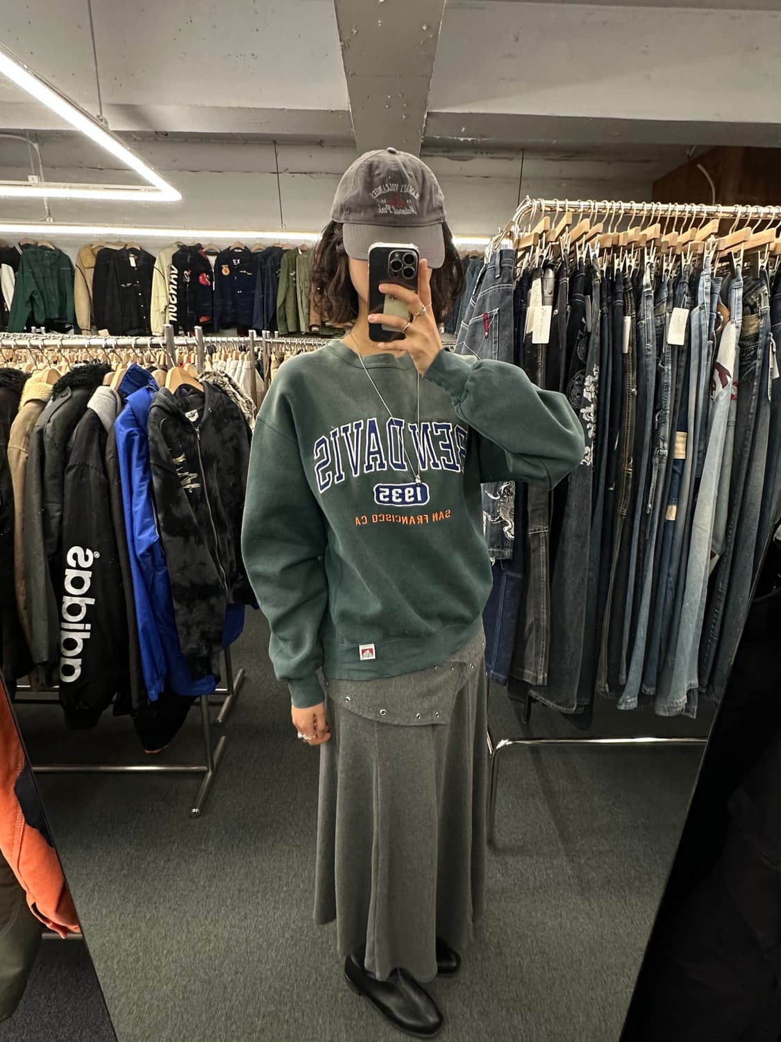 M)벤 데이비스 vintage 1935 샌프란시스코 카우치 로고 스웻셔츠 상품이미지1