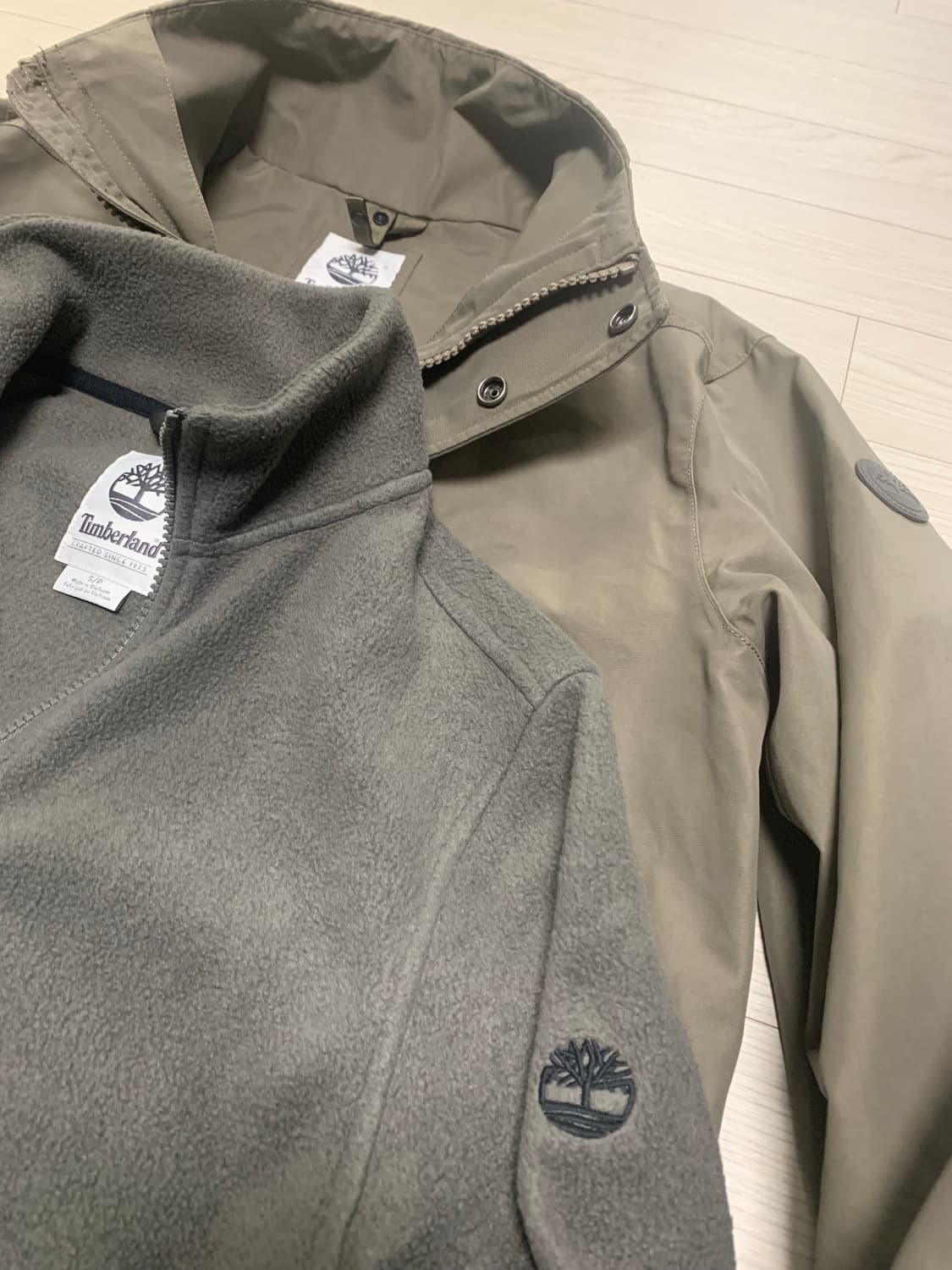 팀버랜드 플리스/바람막이 자켓 세트 상품이미지3