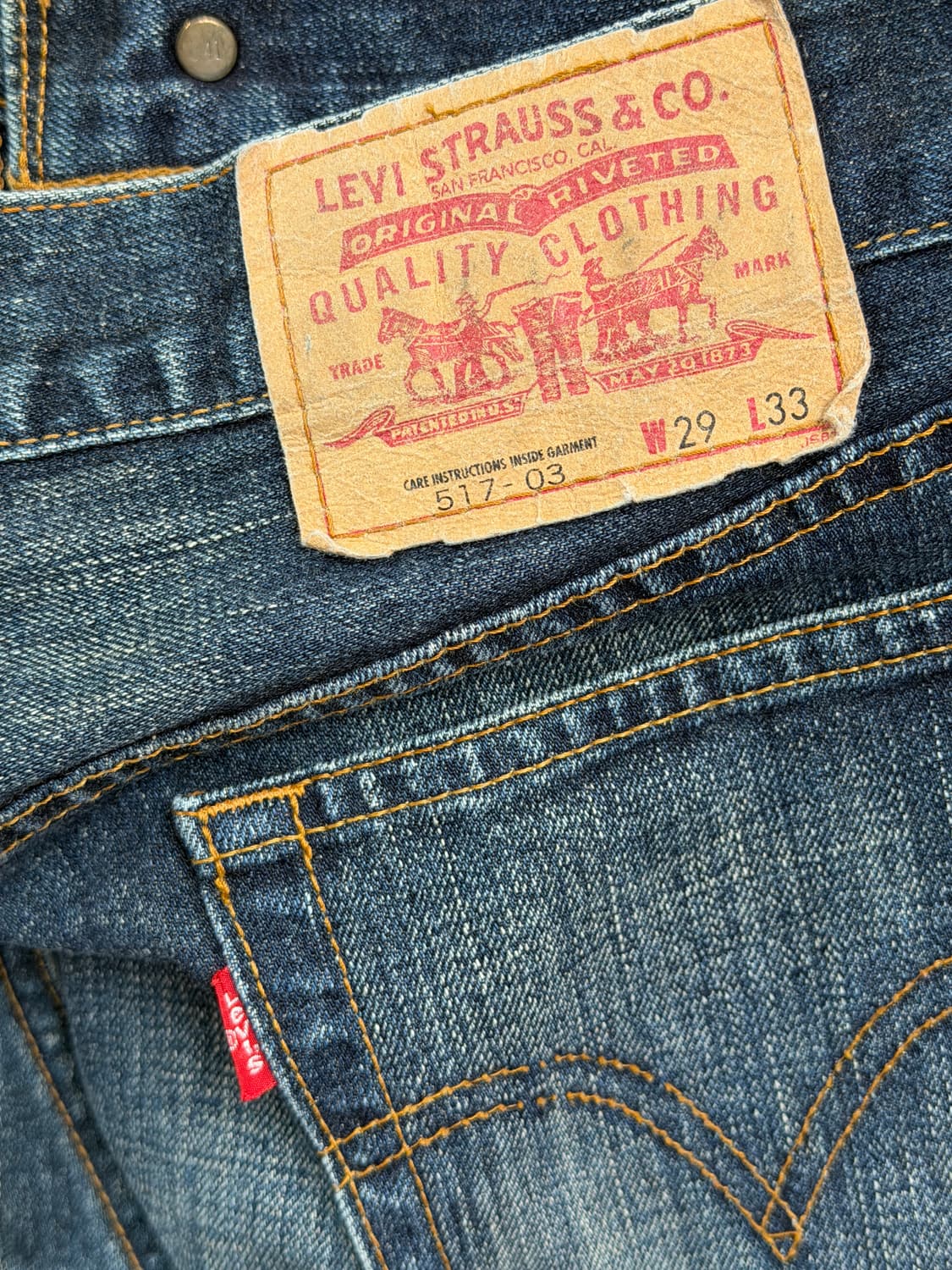 Levis 517-03 (Japan) 리바이스 세미 부츠컷 데님 팬츠 2 상품이미지7