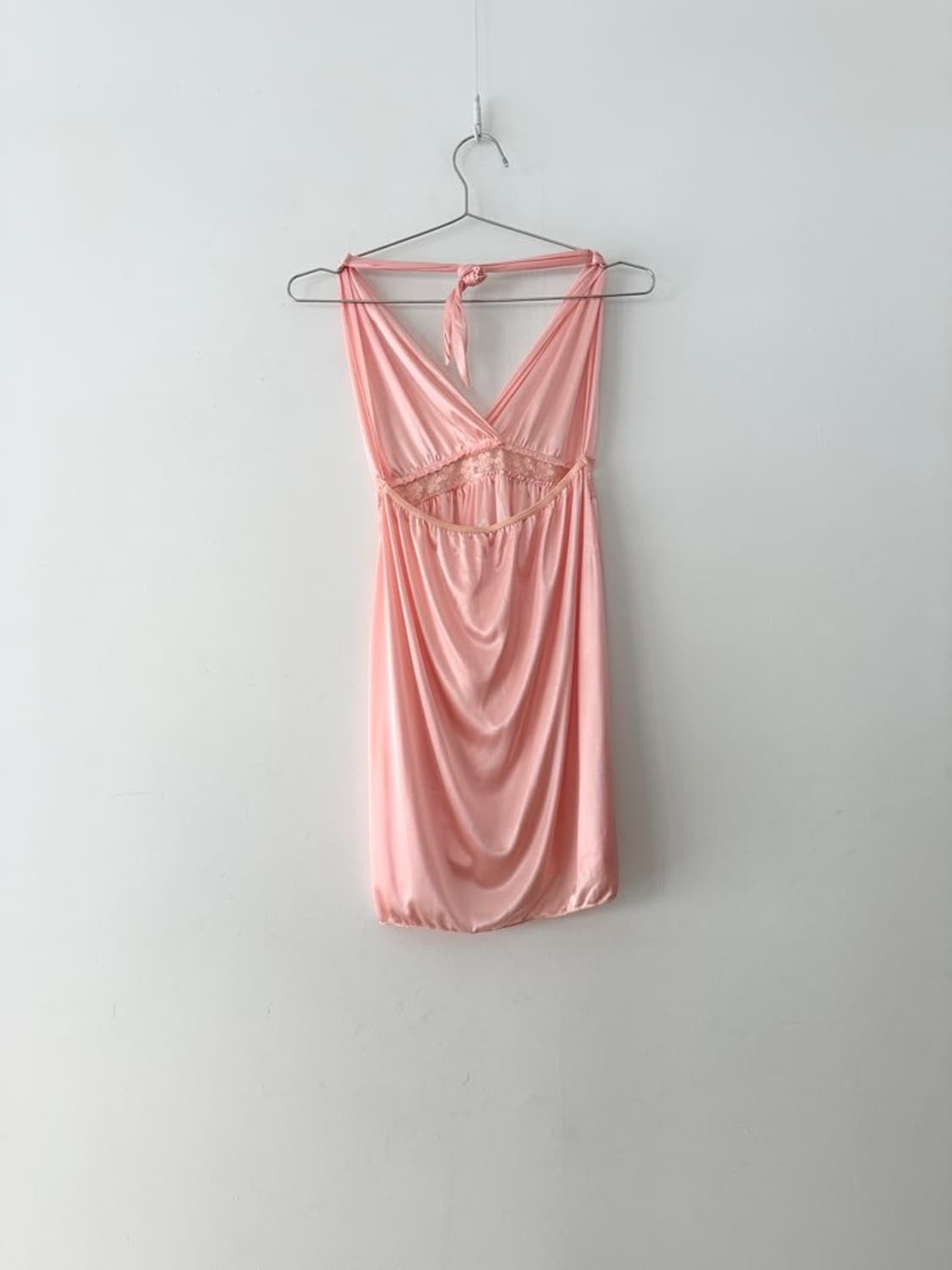 Glossy halter lace up sleeveless 상품이미지6