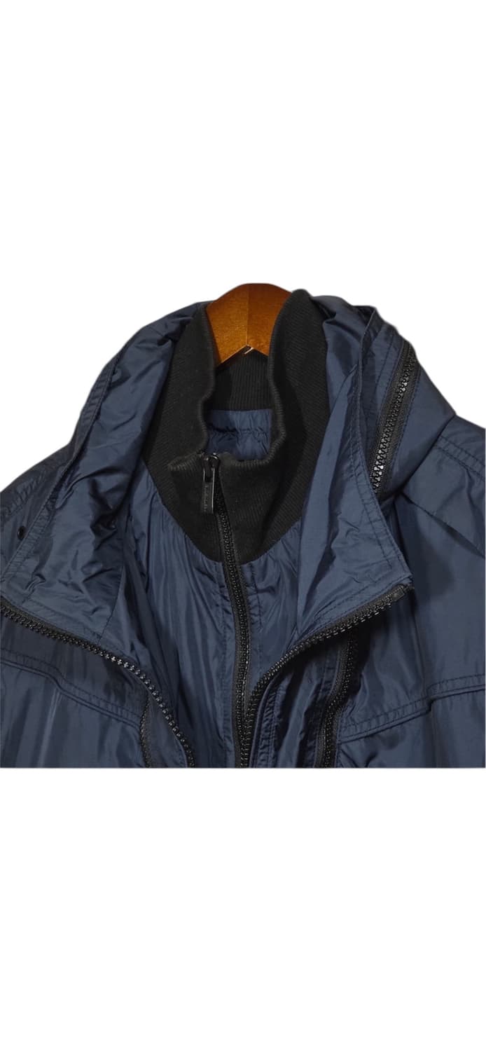 TBJ 빈티지 절개라인 네이비 바람막이 자켓 상품이미지4