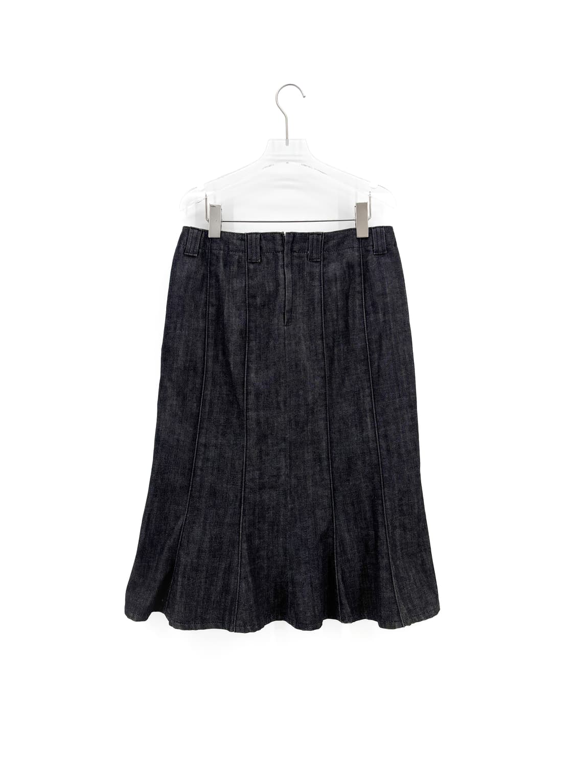 버버리 흑청 데님 롱 스커트 상품이미지6