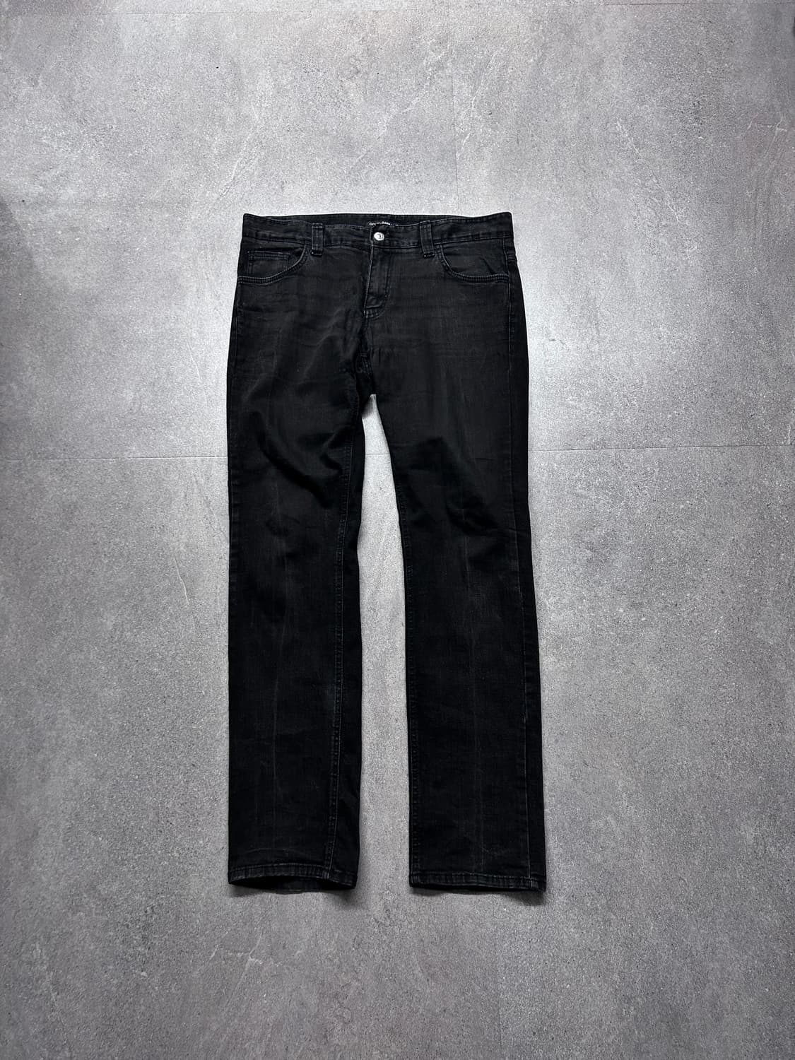 돌체앤가바나 롱 블랙 워싱 데님 팬츠 상품이미지3