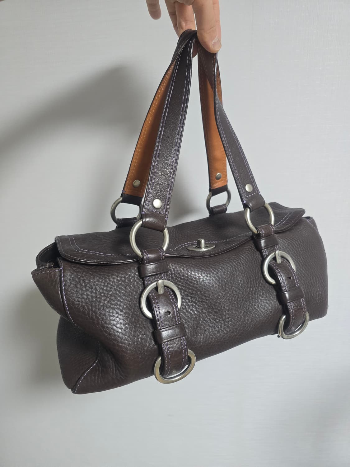 Coach 코치 페블레더 사첼 미니 보스턴백  상품이미지4