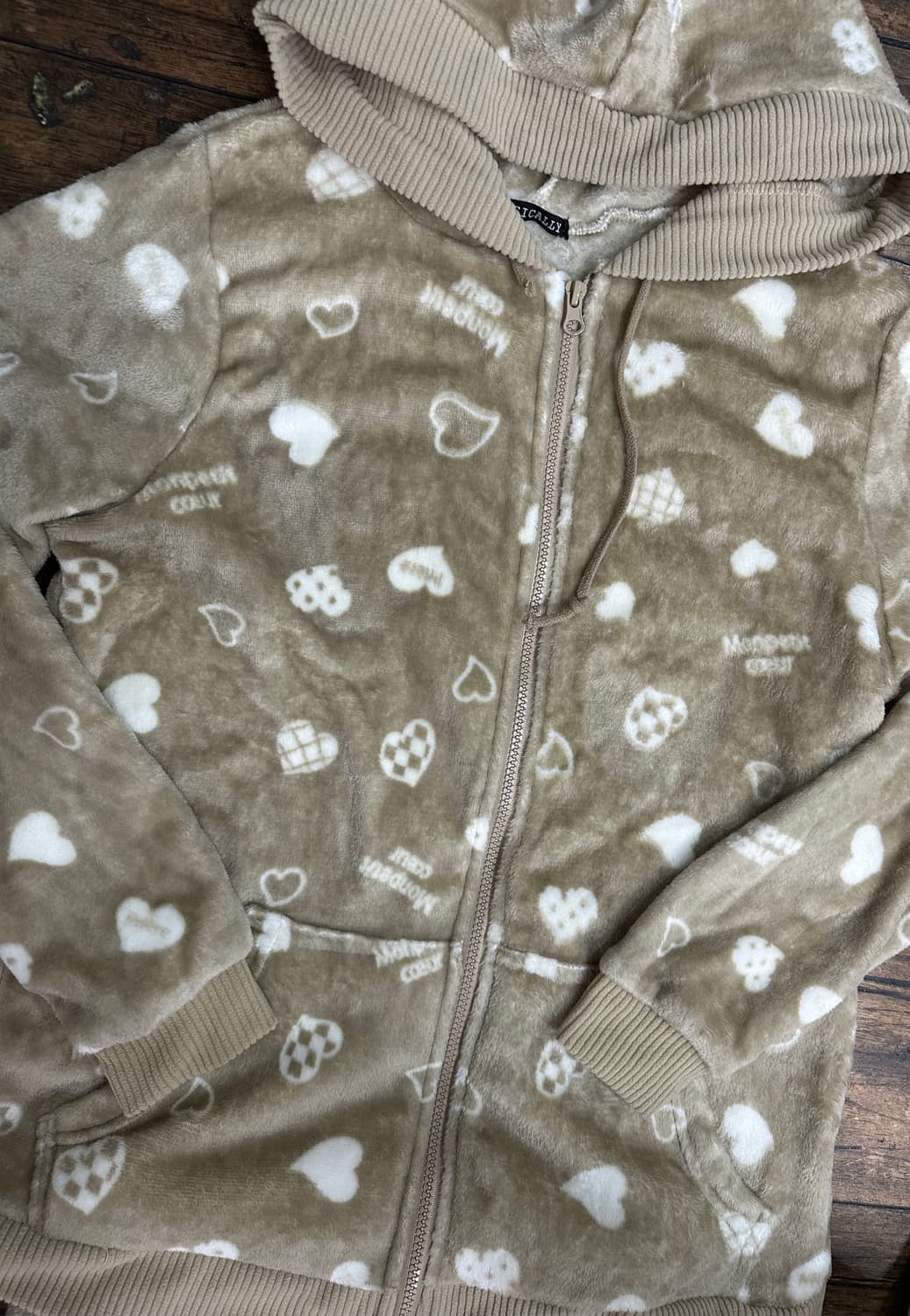 몽땅구름 하트 후리스 잠옷 세트 M~L 새제품 상품이미지3