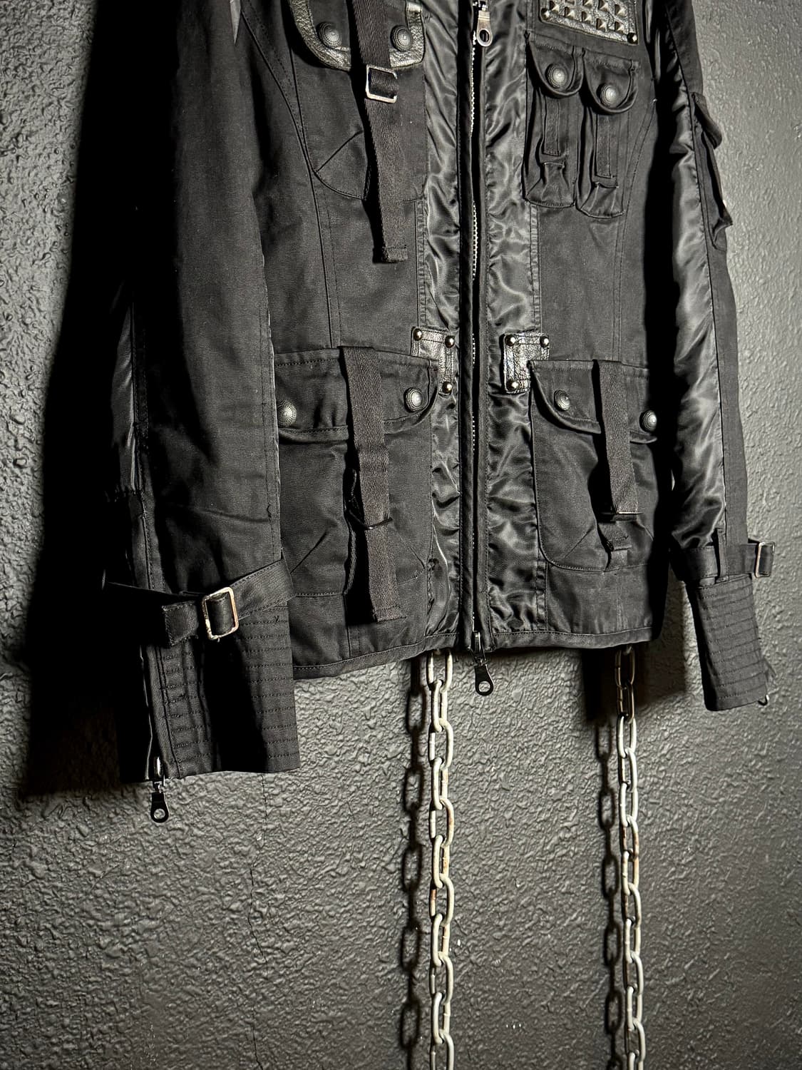 MIDAS – Black Fur Military Jacket 상품이미지4