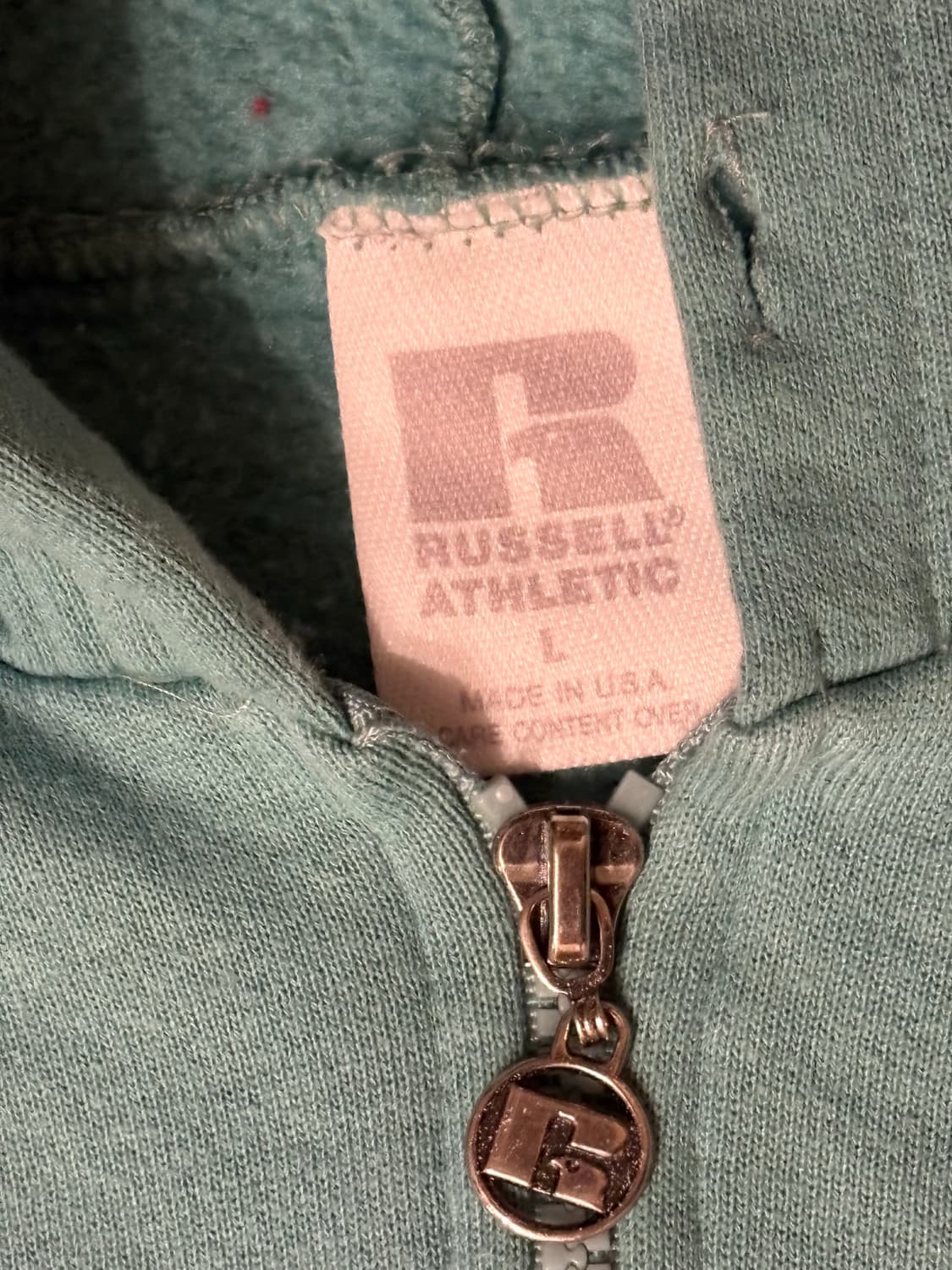 러셀 빈티지 크롭 후드 집업 상품이미지2