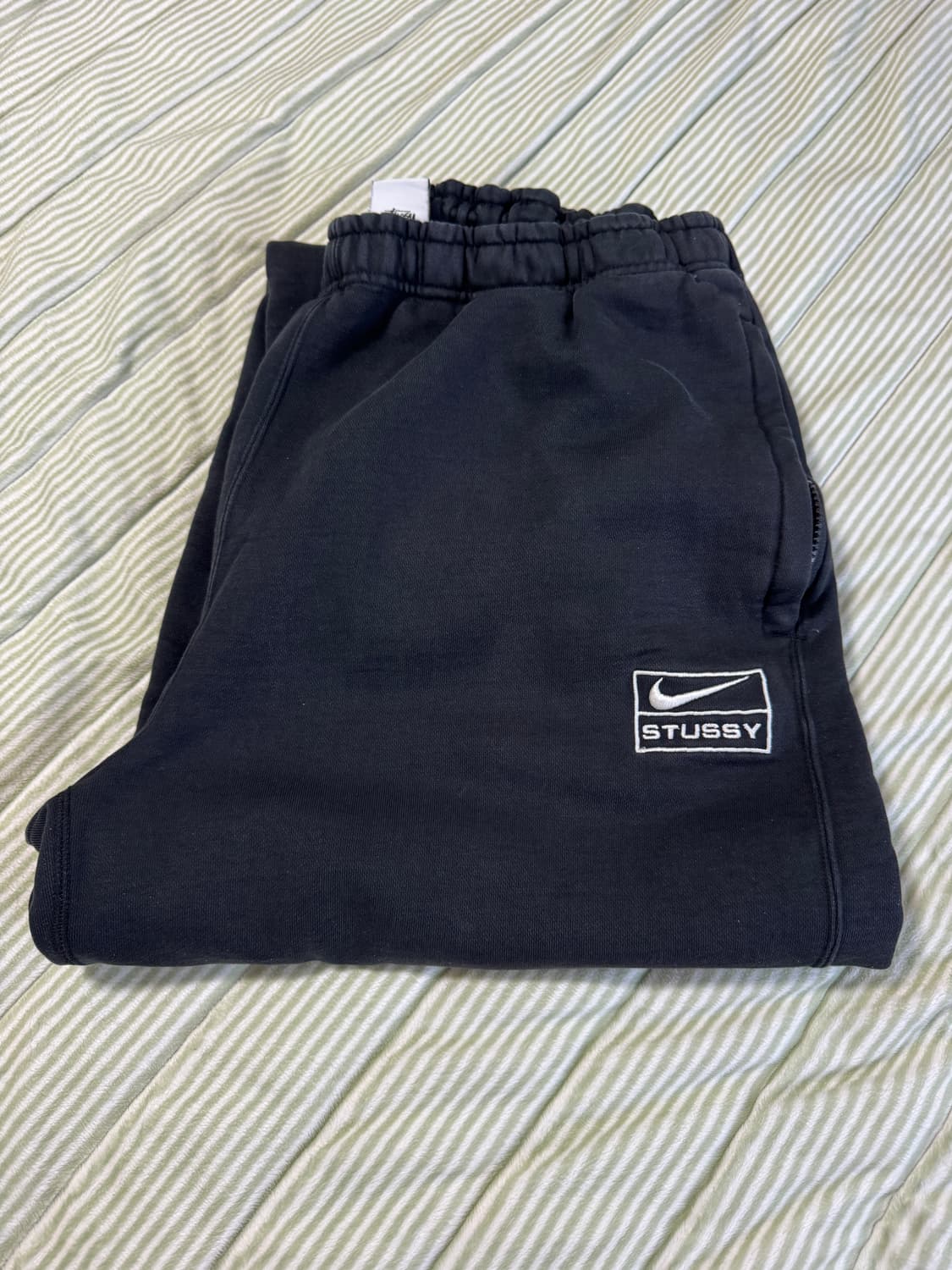 나이키 x 스투시 NRG 워시드 플리스 팬츠 블랙 상품이미지1