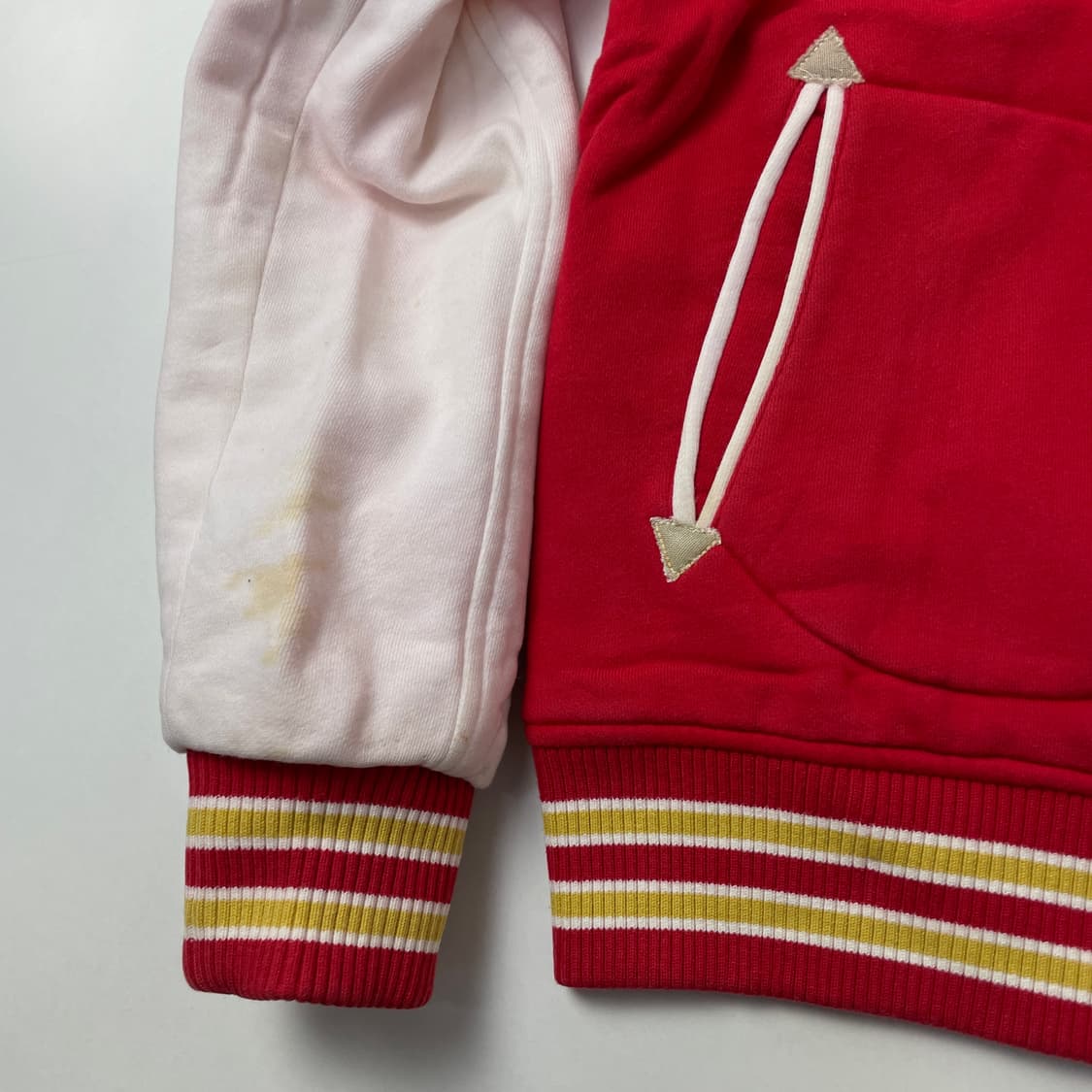 라코스테 레드 화이트 스타디움 자켓 95 상품이미지4