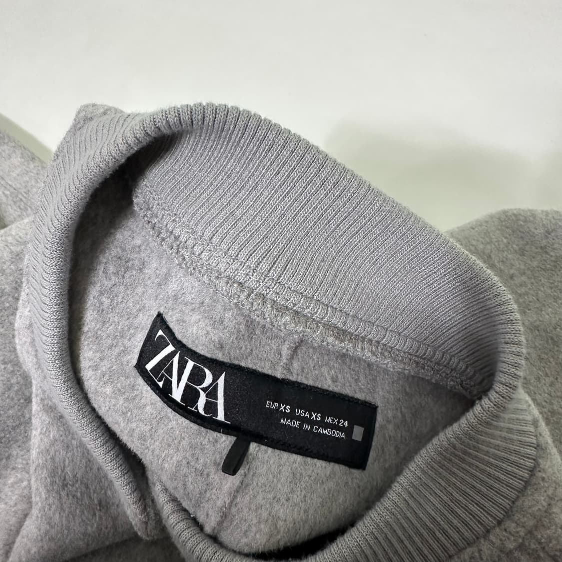 95-100 자라 그레이 빅포켓 블루종 상품이미지4