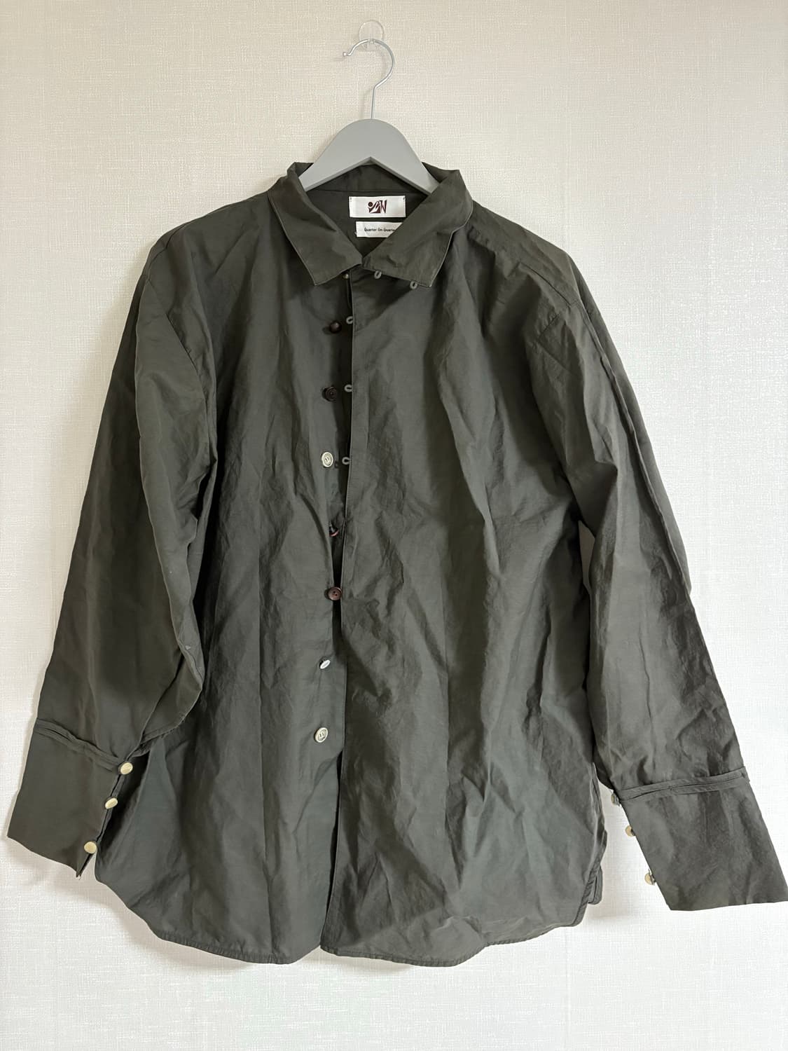 [OS] Quarter on Quarter 셔츠 카키 상품이미지1