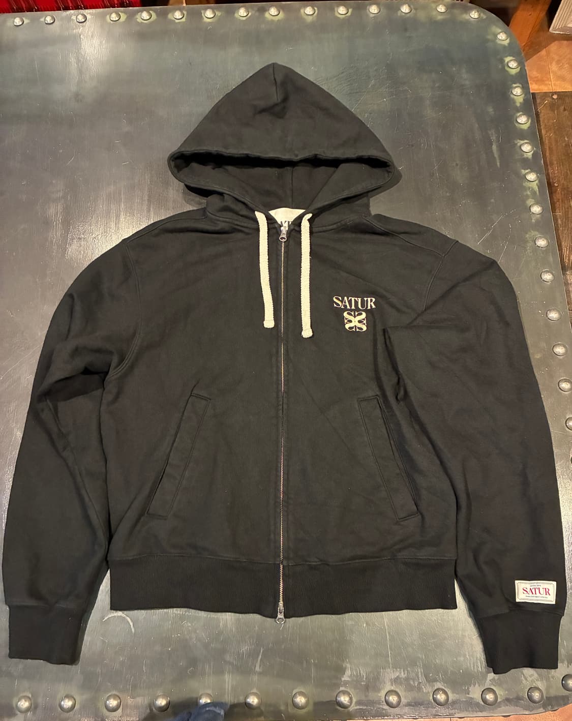 L) 세터 클래식 로고 후드 집업 블랙 상품이미지1