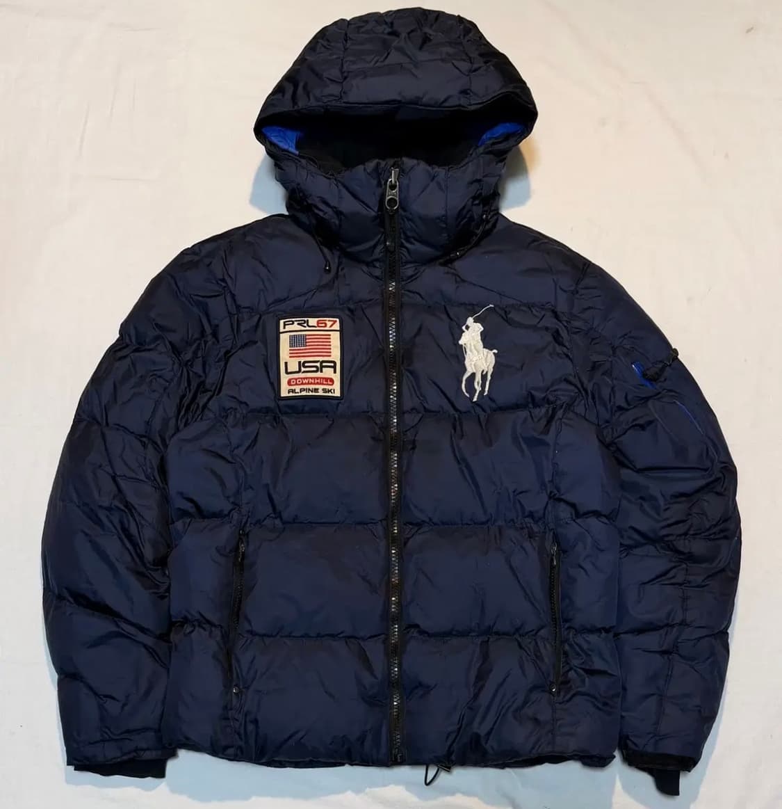 폴로 랄프로렌 빅포니 치프키프 USA 성조기 패딩 네이비 상품이미지1