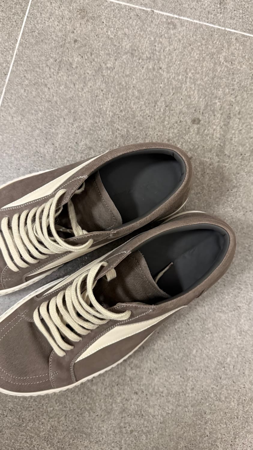 릭오웬스 룩소르 빈티지 스니커즈 릭반스 더스트 밀크 색상 44사이즈 상품이미지4