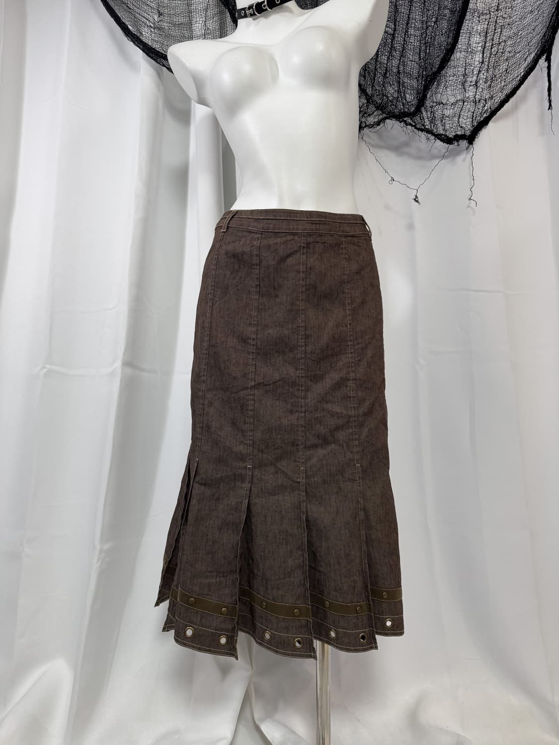 brown detail skirt 상품이미지4