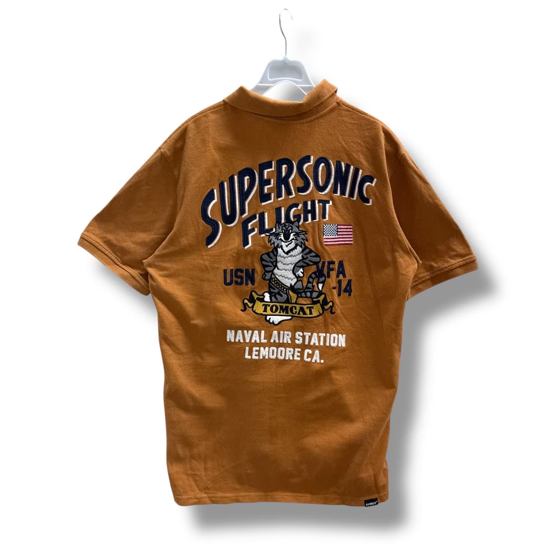 [L] 아비렉스 자수 카라티셔츠 상품이미지4