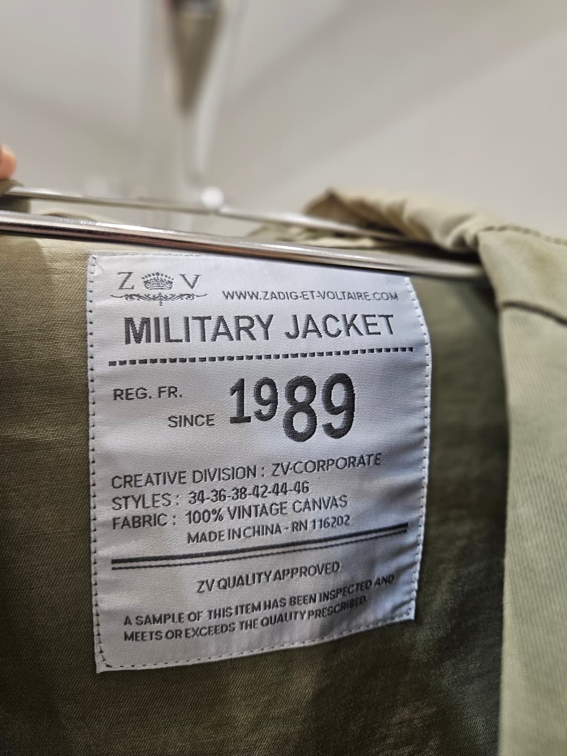 쟈딕앤볼테르 밀리터리 자켓 상품이미지3