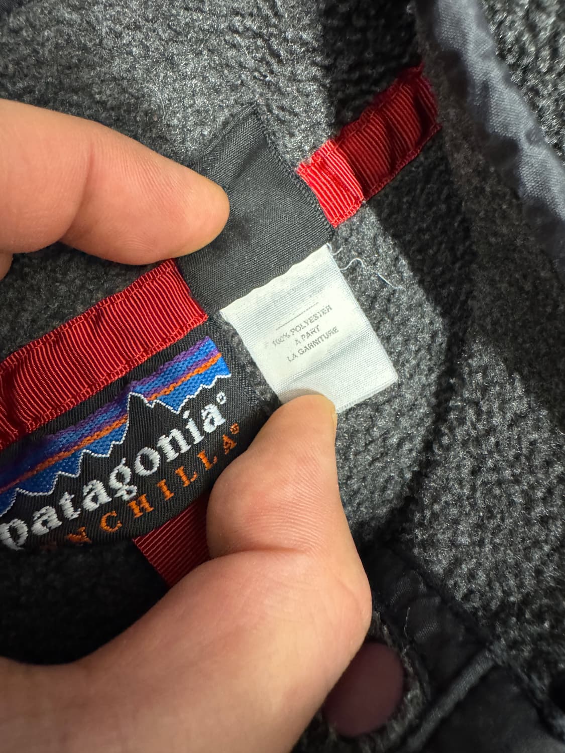 파타고니아 신칠라 스냅 티 풀 오버 차콜 그레이 블랙 메이드 인 멕시코 상품이미지5